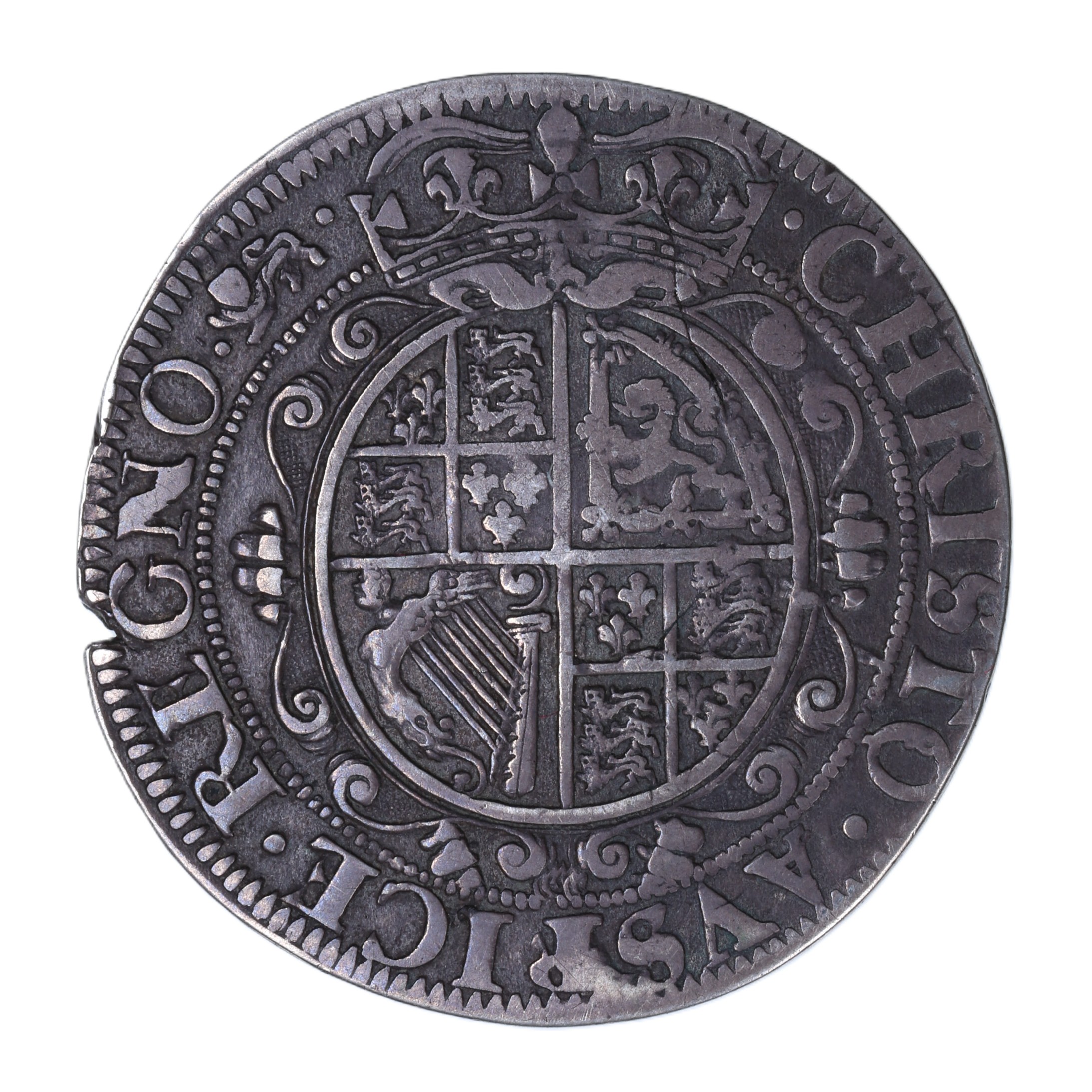 Charles I AD 1625-1649 Silver Halfcrown Type 7 Civil War Issue York - Image 2