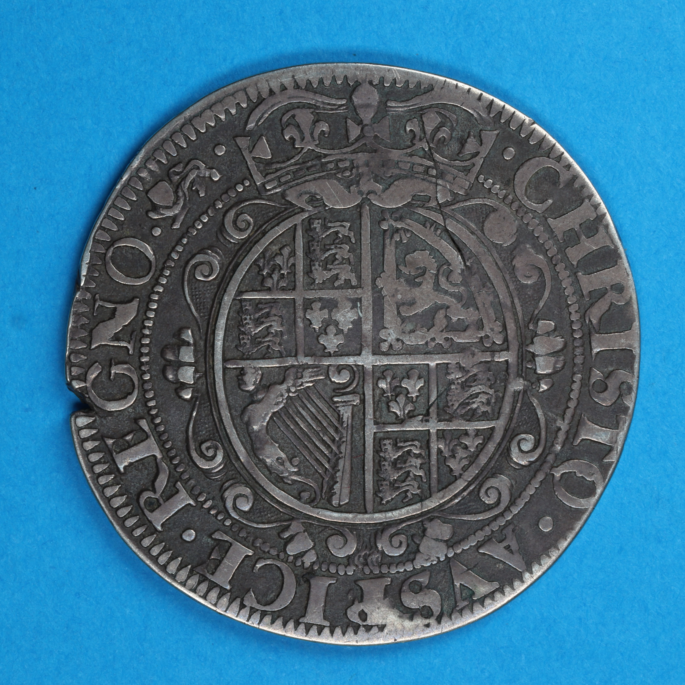 Charles I AD 1625-1649 Silver Halfcrown Type 7 Civil War Issue York - Image 4