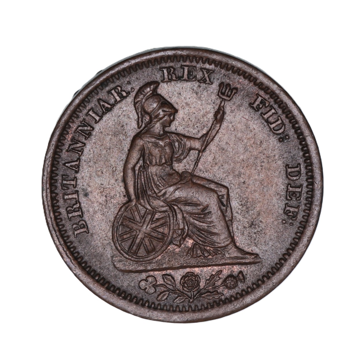 George IV AD 1820-1830 Copper Half Farthing AD 1830 - Image 2