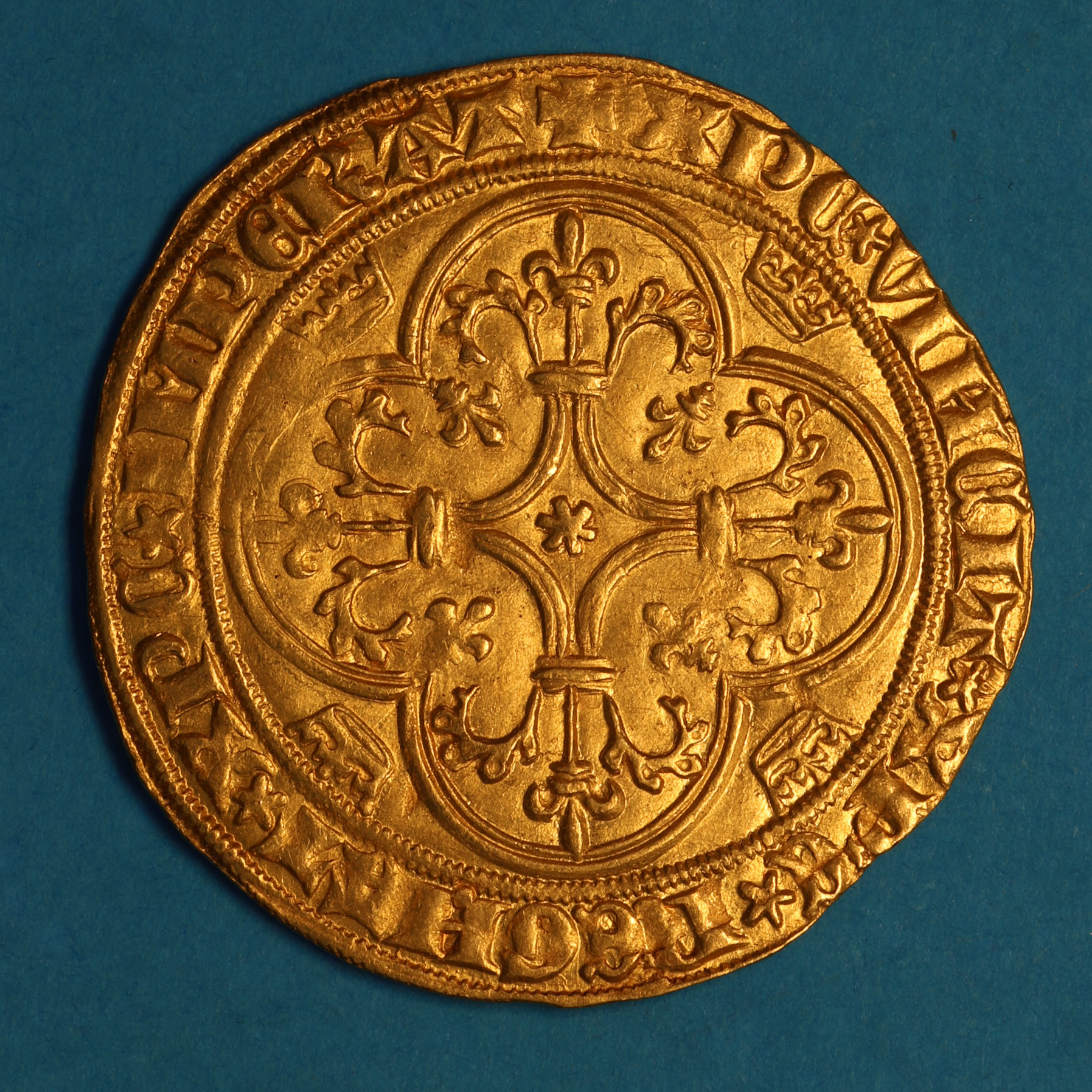 France Tournai Charles VI AD 1380-1422 Gold Ecu D'or - Image 4