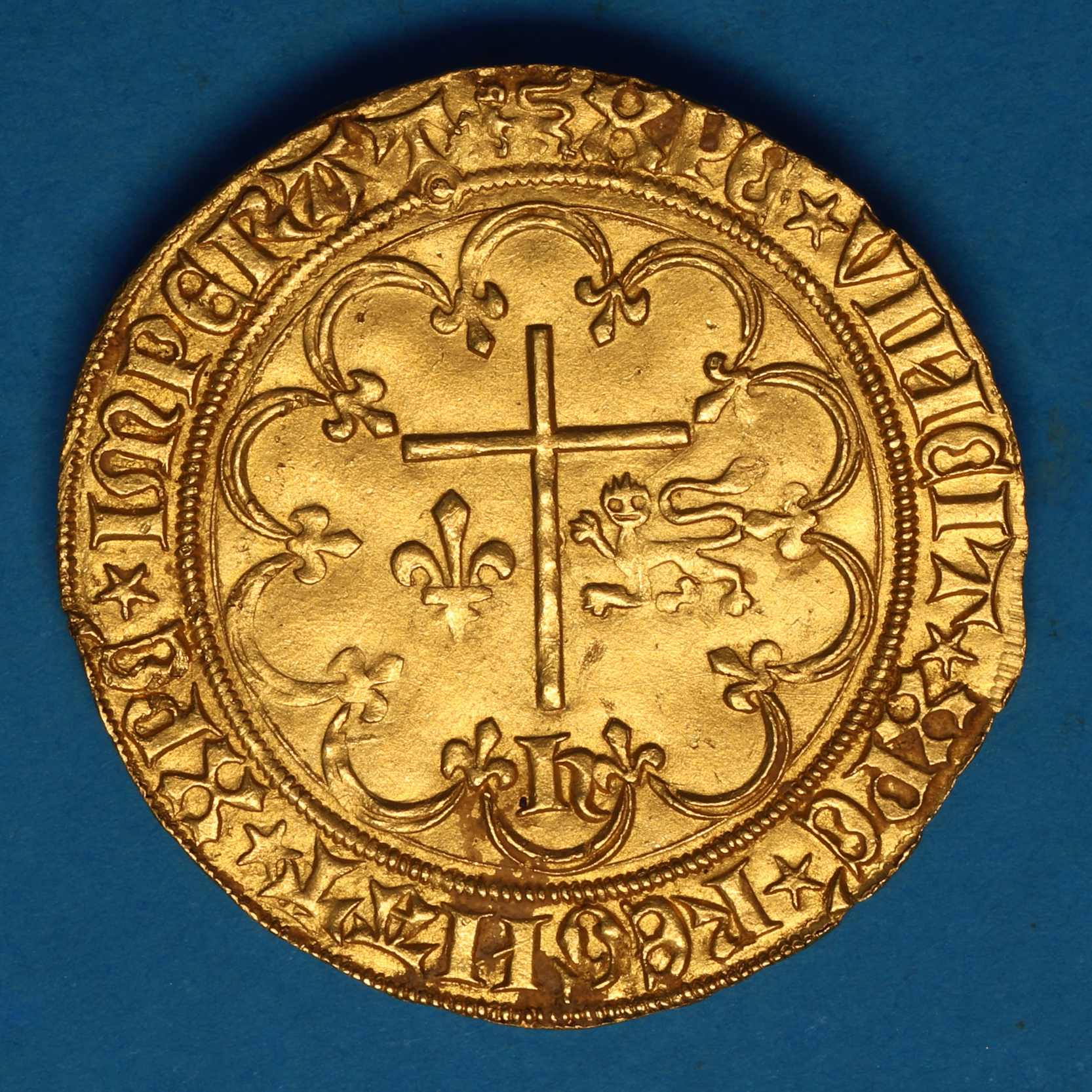 Anglo Gallic Henry VI AD 1422-1450 Gold Salut D'or Rouen - Image 4