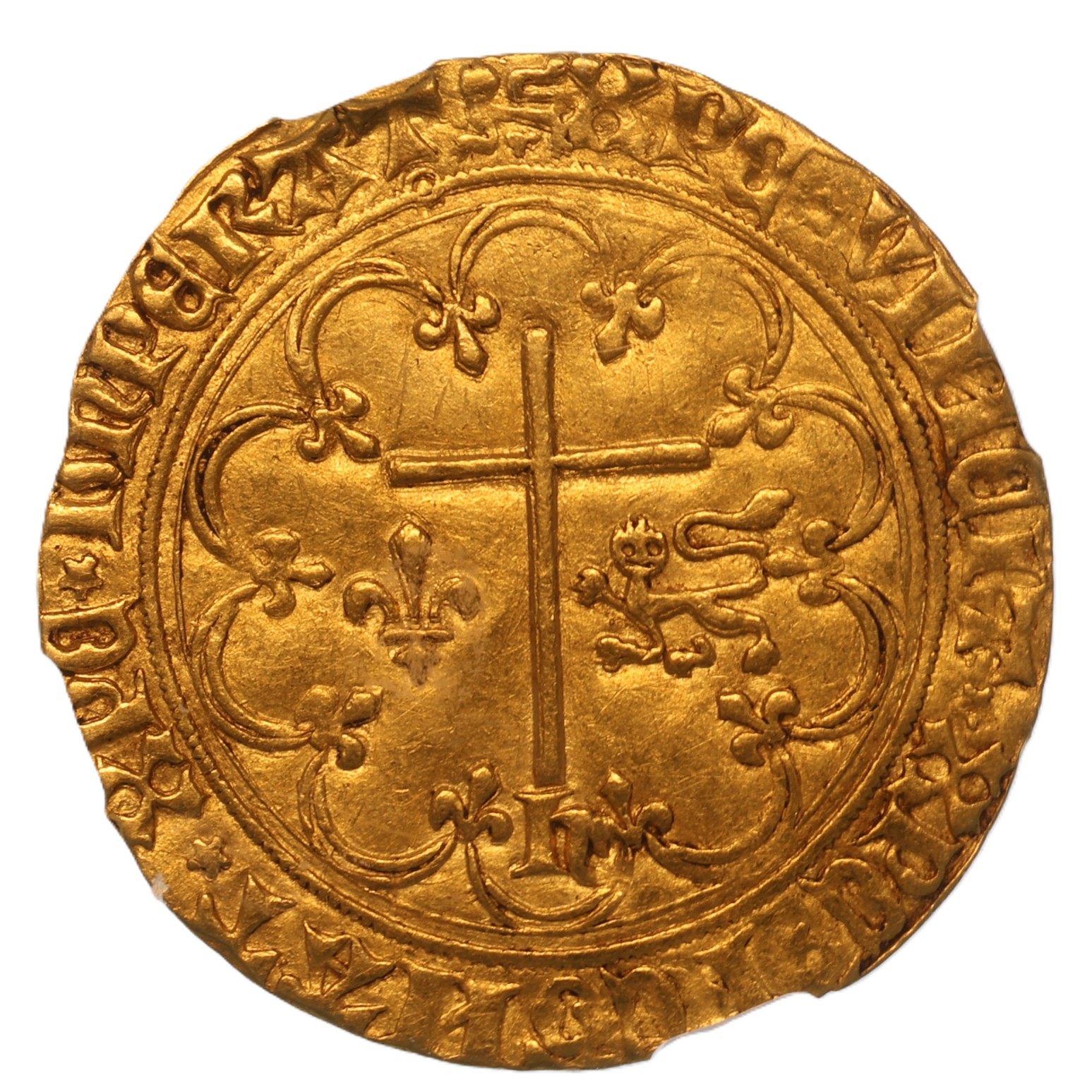 Anglo Gallic Henry VI AD 1422-1450 Gold Salut D'or *MS60* - Image 2