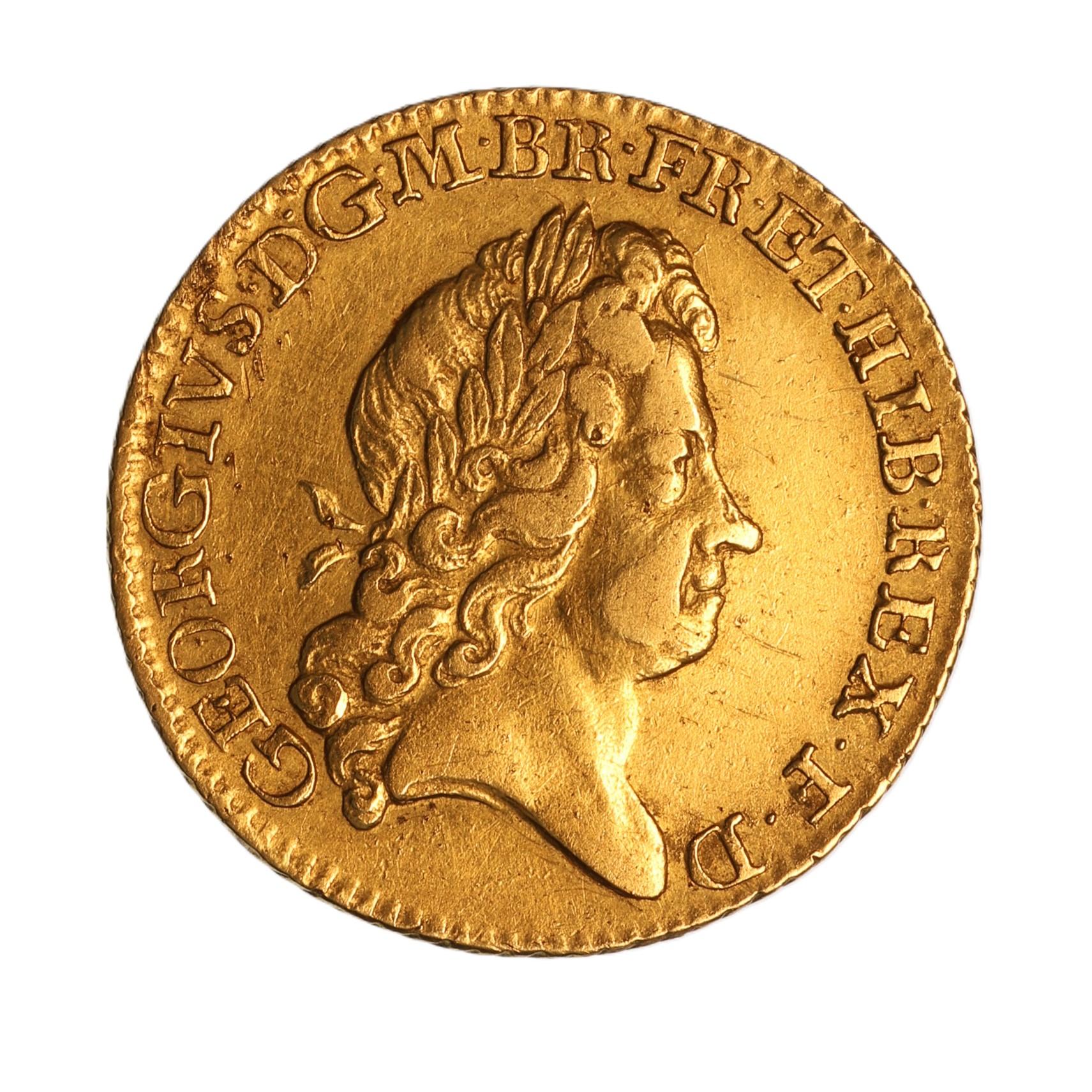George I AD 1714-1727 Gold Guinea AD 1726 - Image 2