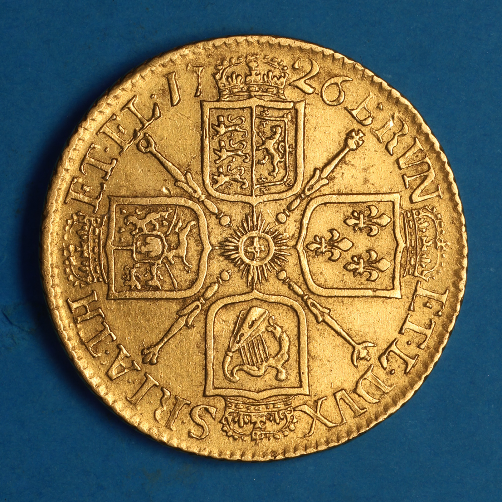 George I AD 1714-1727 Gold Guinea AD 1726 - Image 5