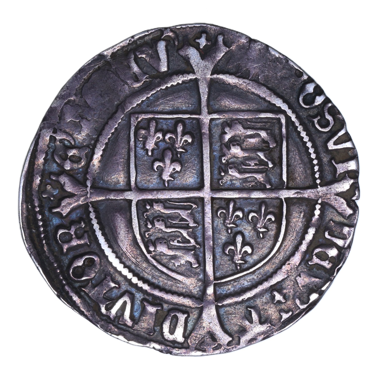 Henry VIII AD 1509-1547 Silver Groat 2nd Issue mm. sunburst *Rare* - Image 2