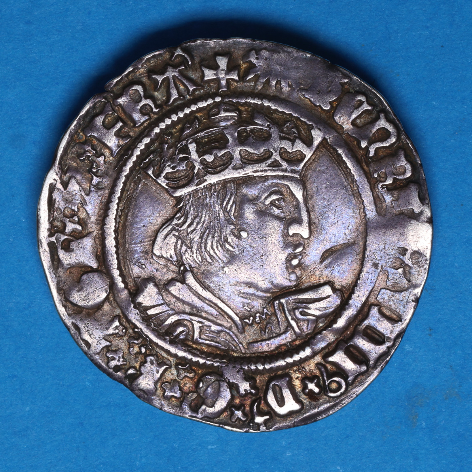 Henry VIII AD 1509-1547 Silver Groat 2nd Issue mm. sunburst *Rare* - Image 3