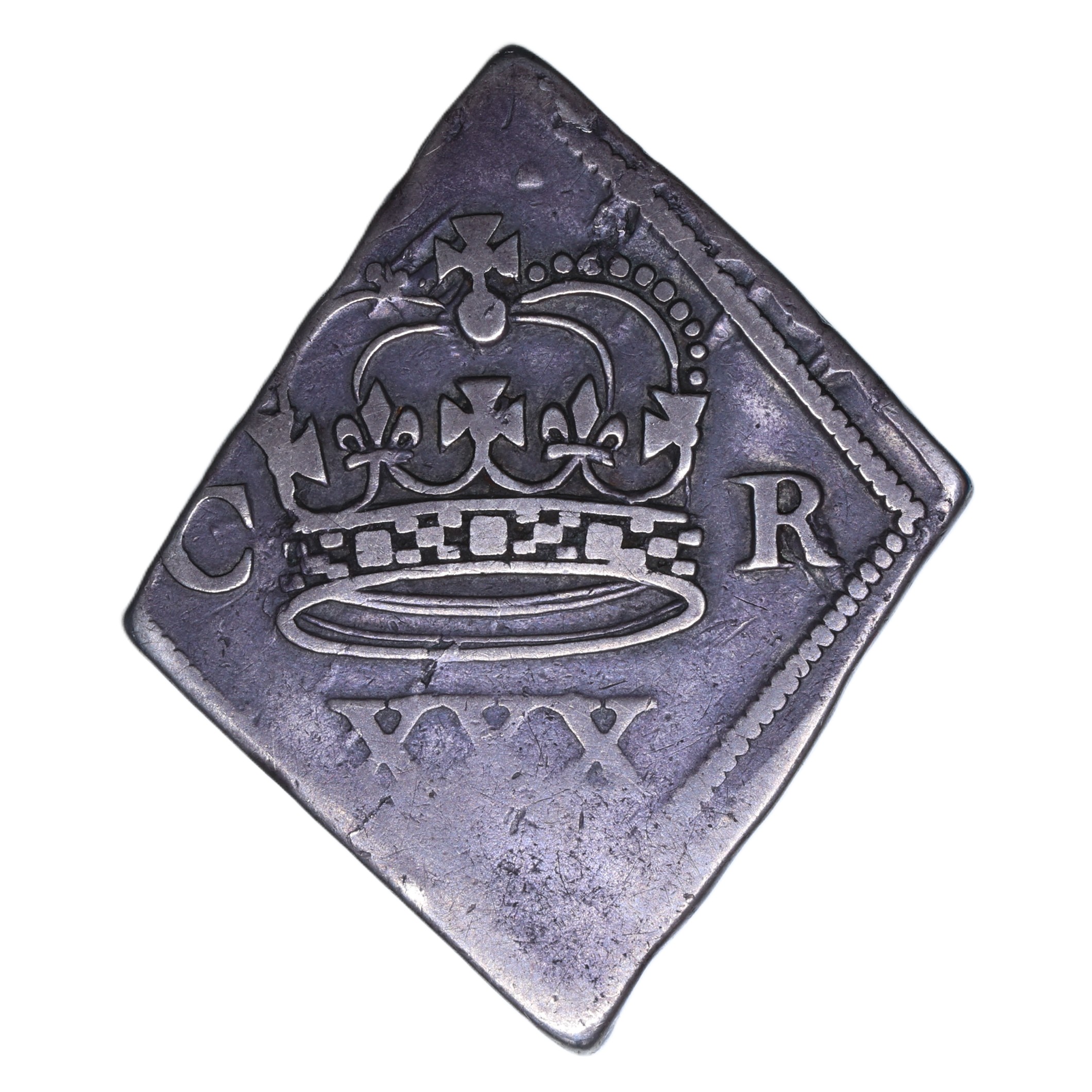 Charles I AD 1625-1649 English Civil War Siege Piece Silver Halfcrown Newark AD 1646