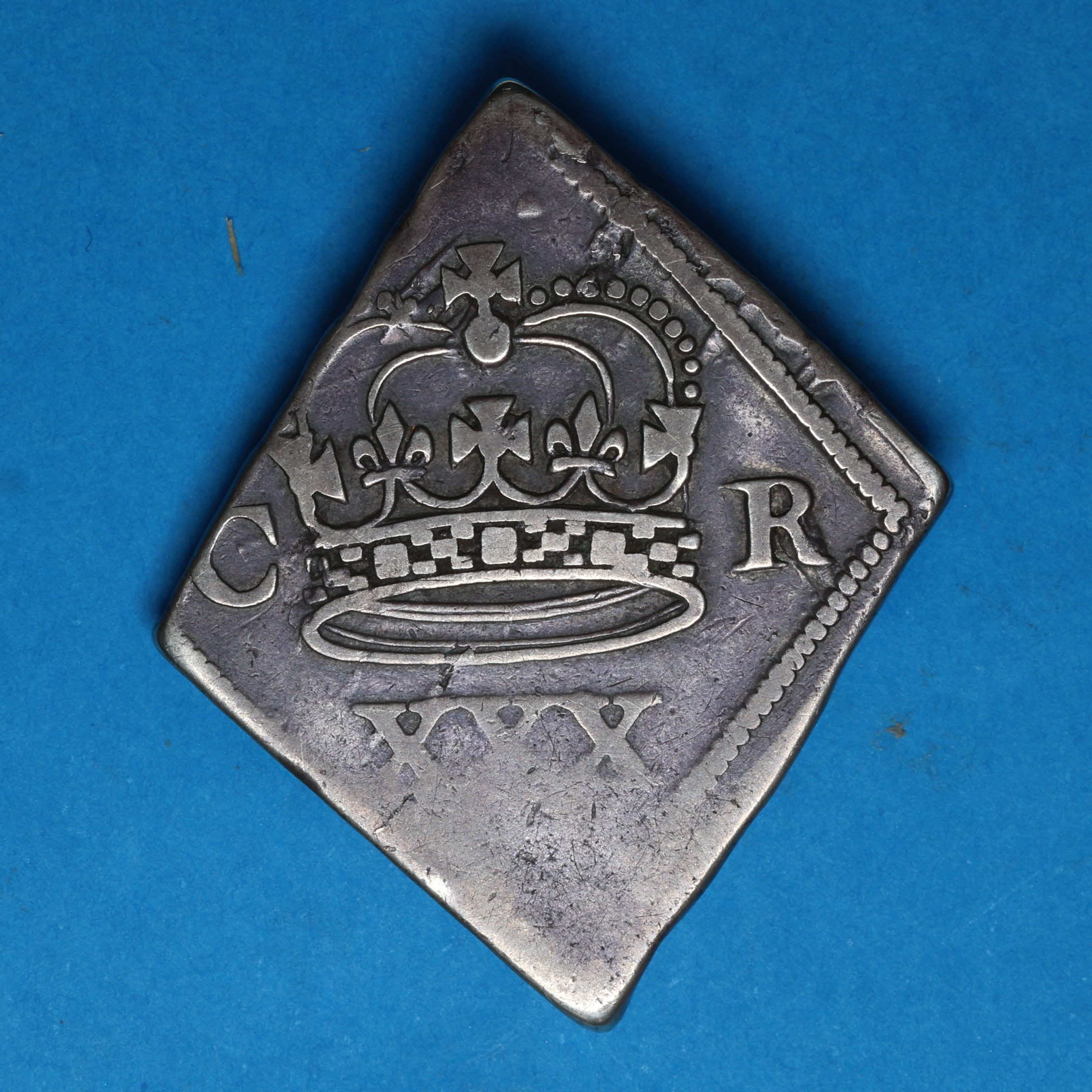 Charles I AD 1625-1649 English Civil War Siege Piece Silver Halfcrown Newark AD 1646 - Image 4