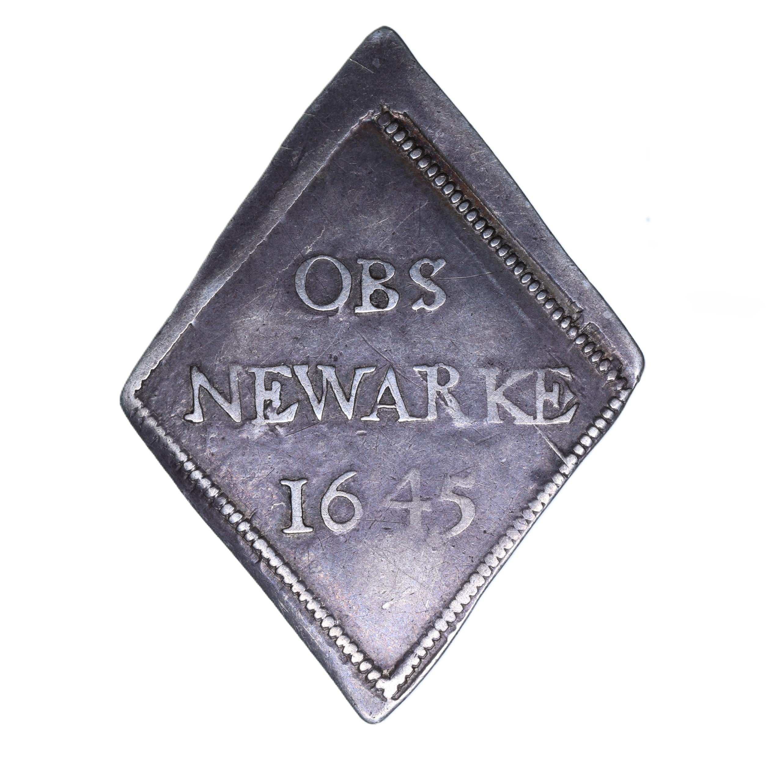 Charles I AD 1625-1649 Civil War Siege Piece Silver Shilling Newark AD 1645 - Image 2