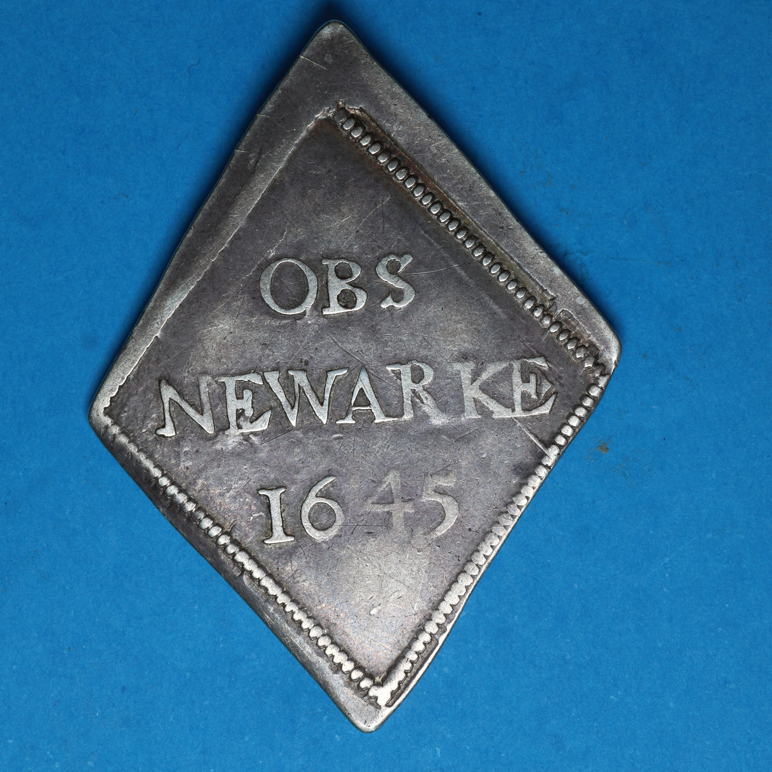 Charles I AD 1625-1649 Civil War Siege Piece Silver Shilling Newark AD 1645 - Image 4