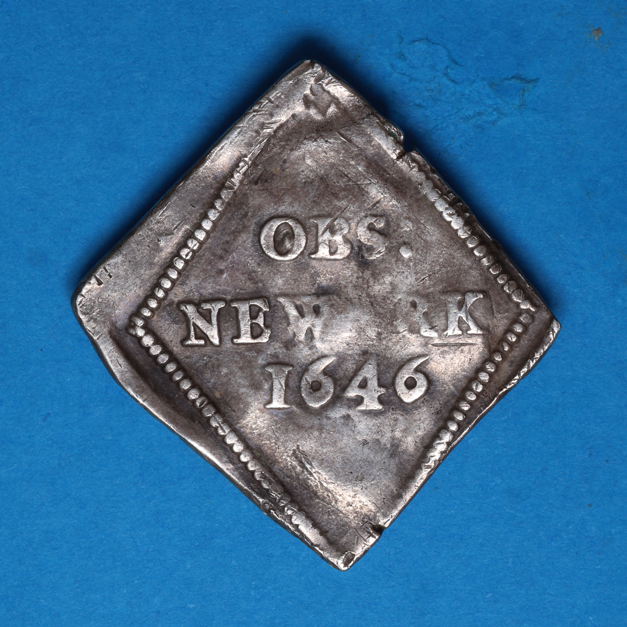 Charles I AD 1625-1649 English Civil War Siege Piece Silver Sixpence Newark AD 1646 - Image 4
