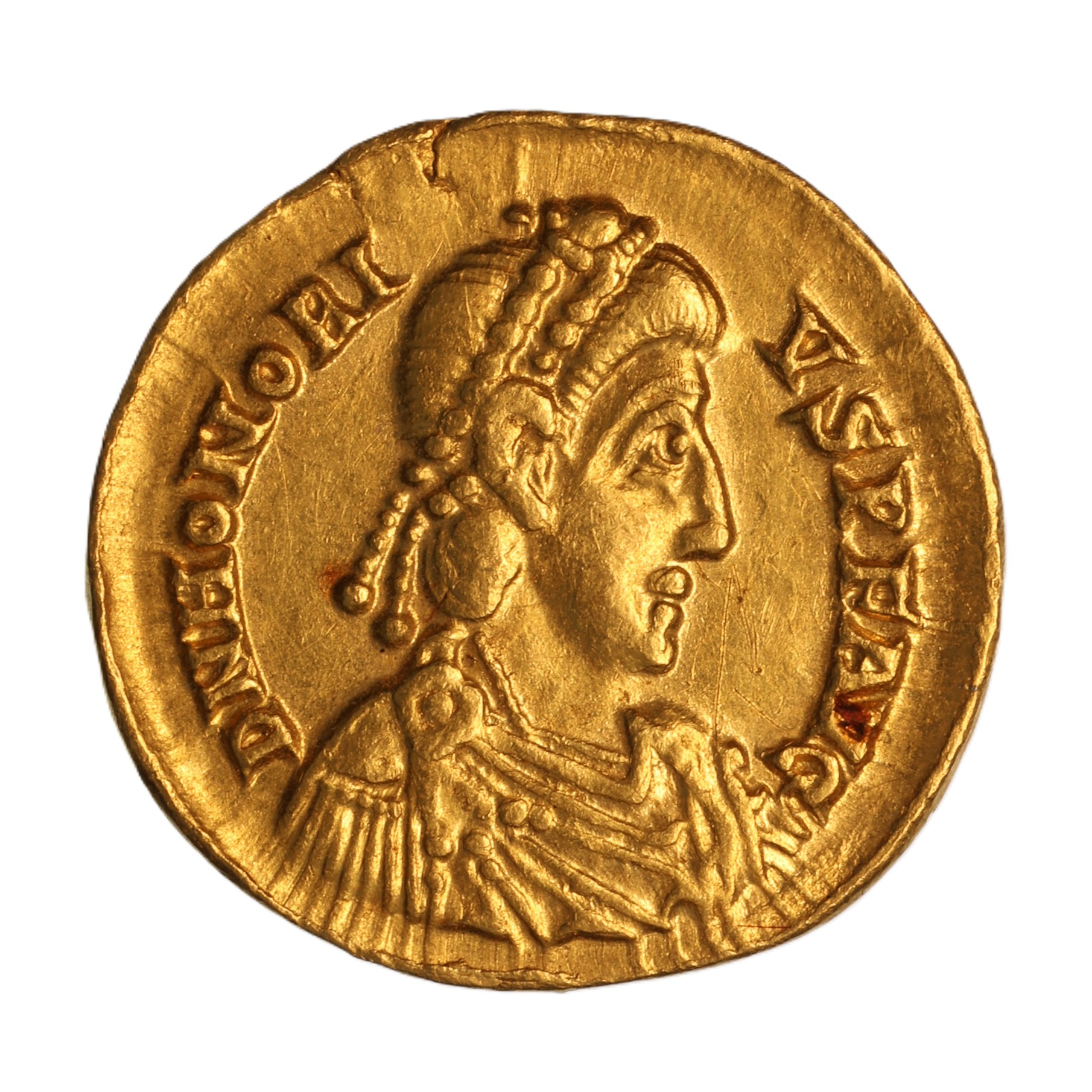 Honorius AD 393-423 Gold Solidus Rome