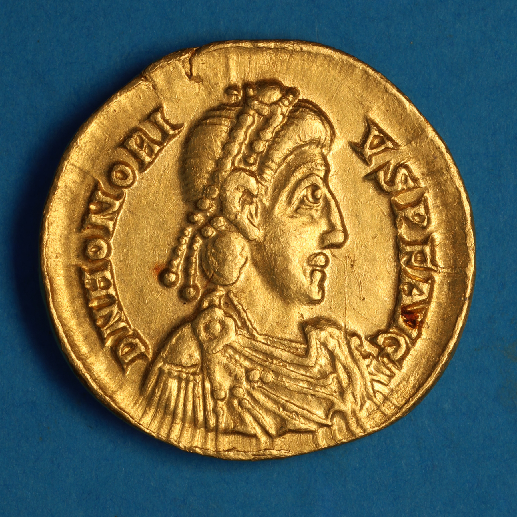 Honorius AD 393-423 Gold Solidus Rome - Image 3