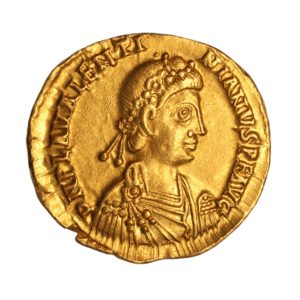 Valentinian III AD 425-455 Gold Solidus Ravenna