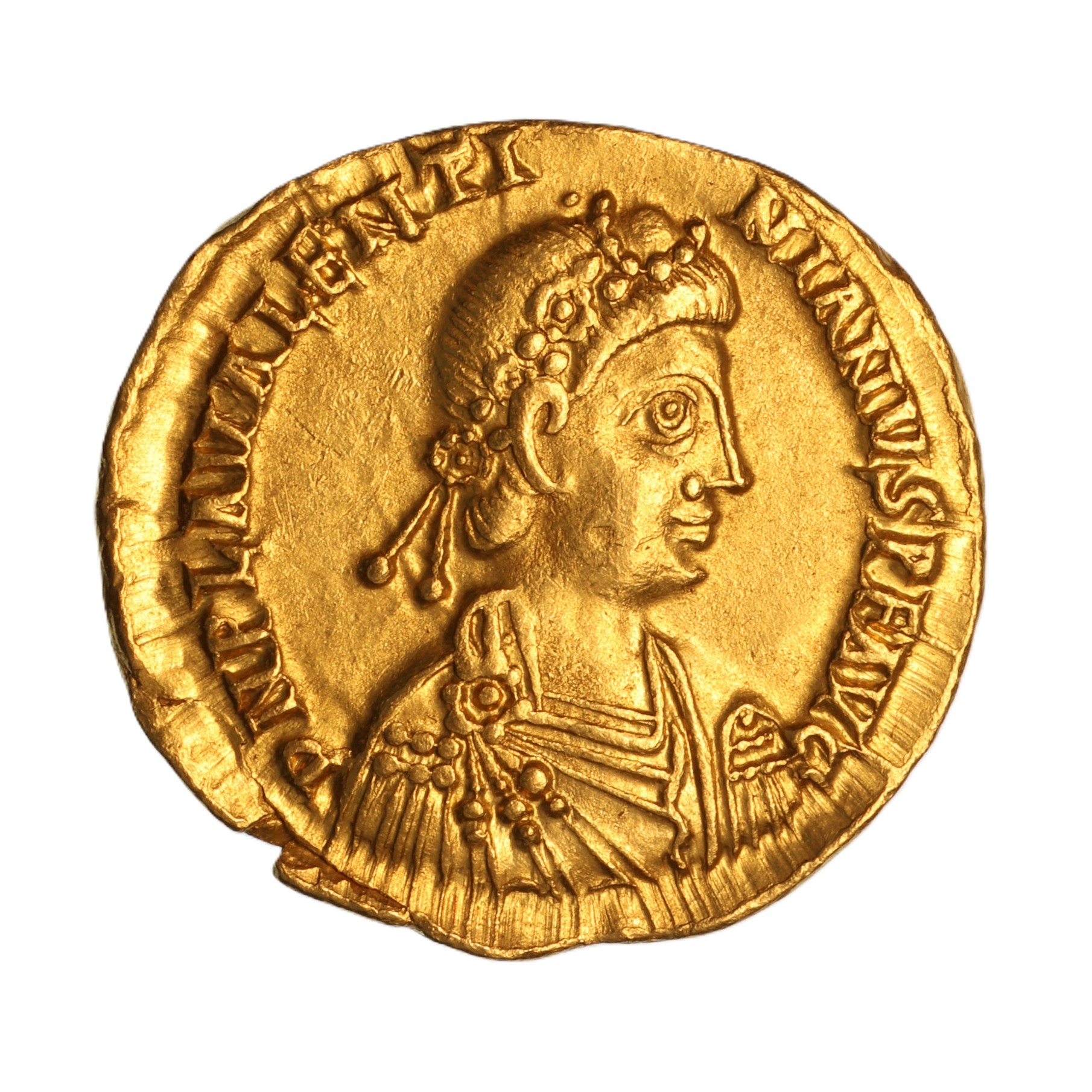 Valentinian III AD 425-455 Gold Solidus Ravenna