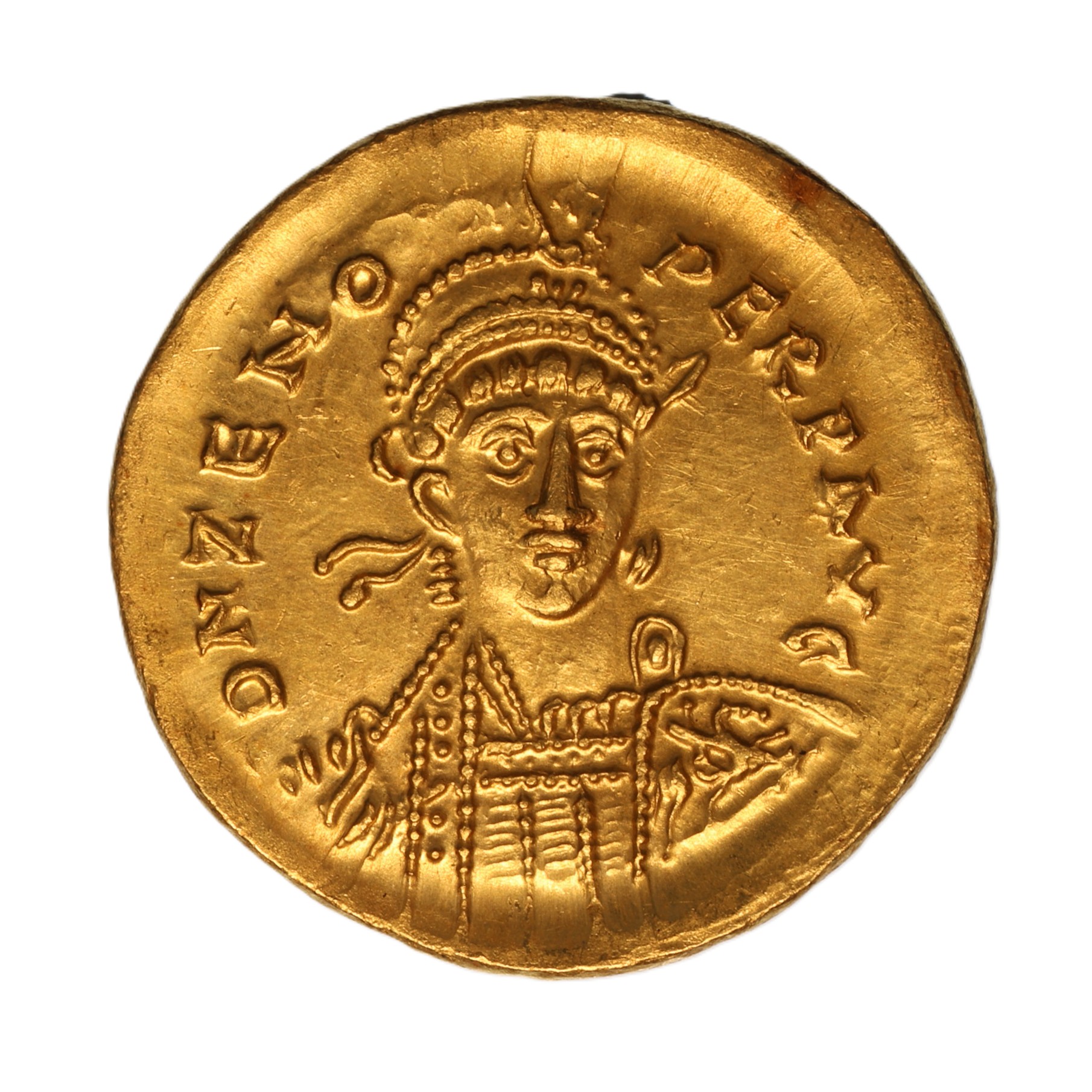 Zeno AD 476-491 Gold Solidus Constantinople 2nd reign