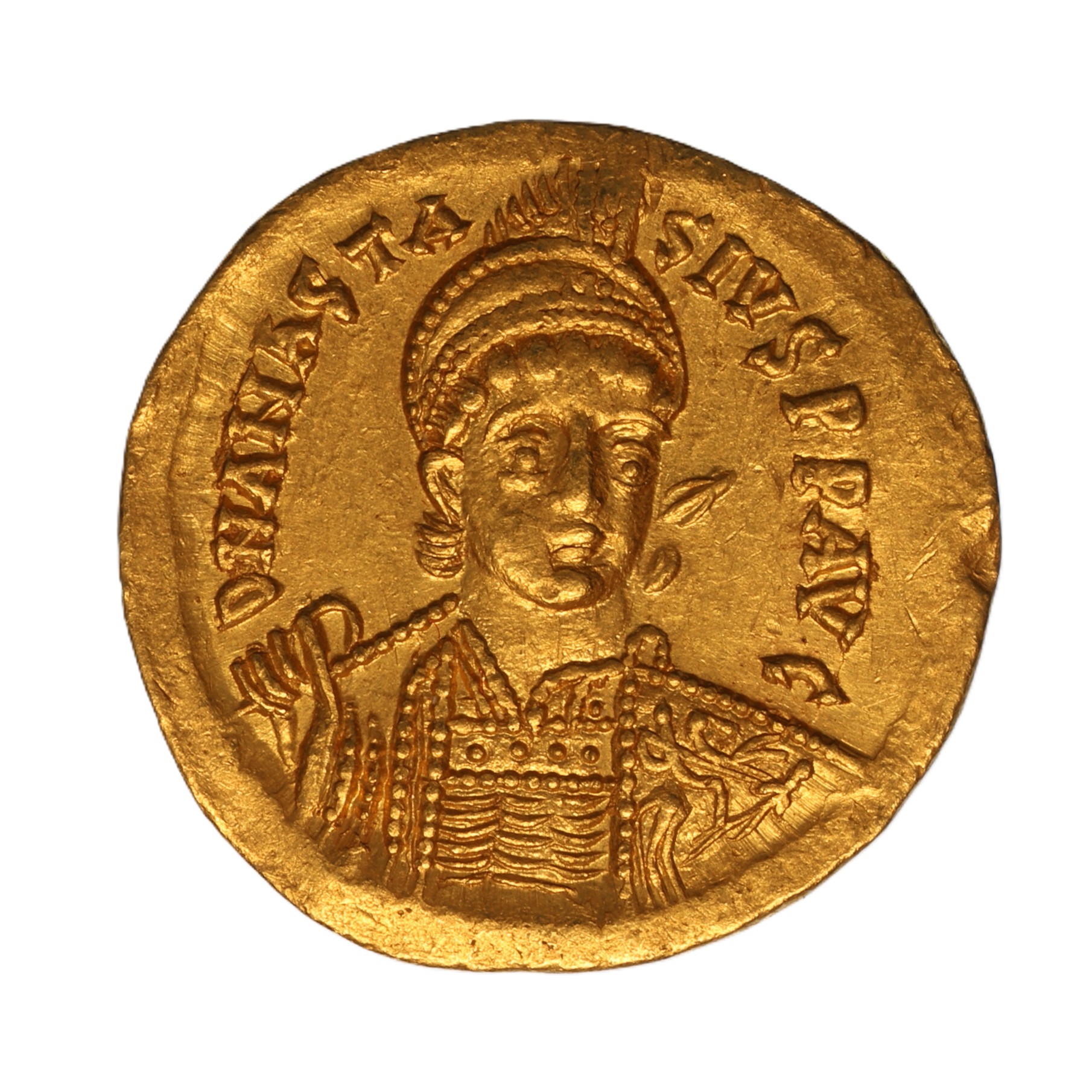 Byzantine Anastasius I AD 491-518 Gold Solidus Constantinople