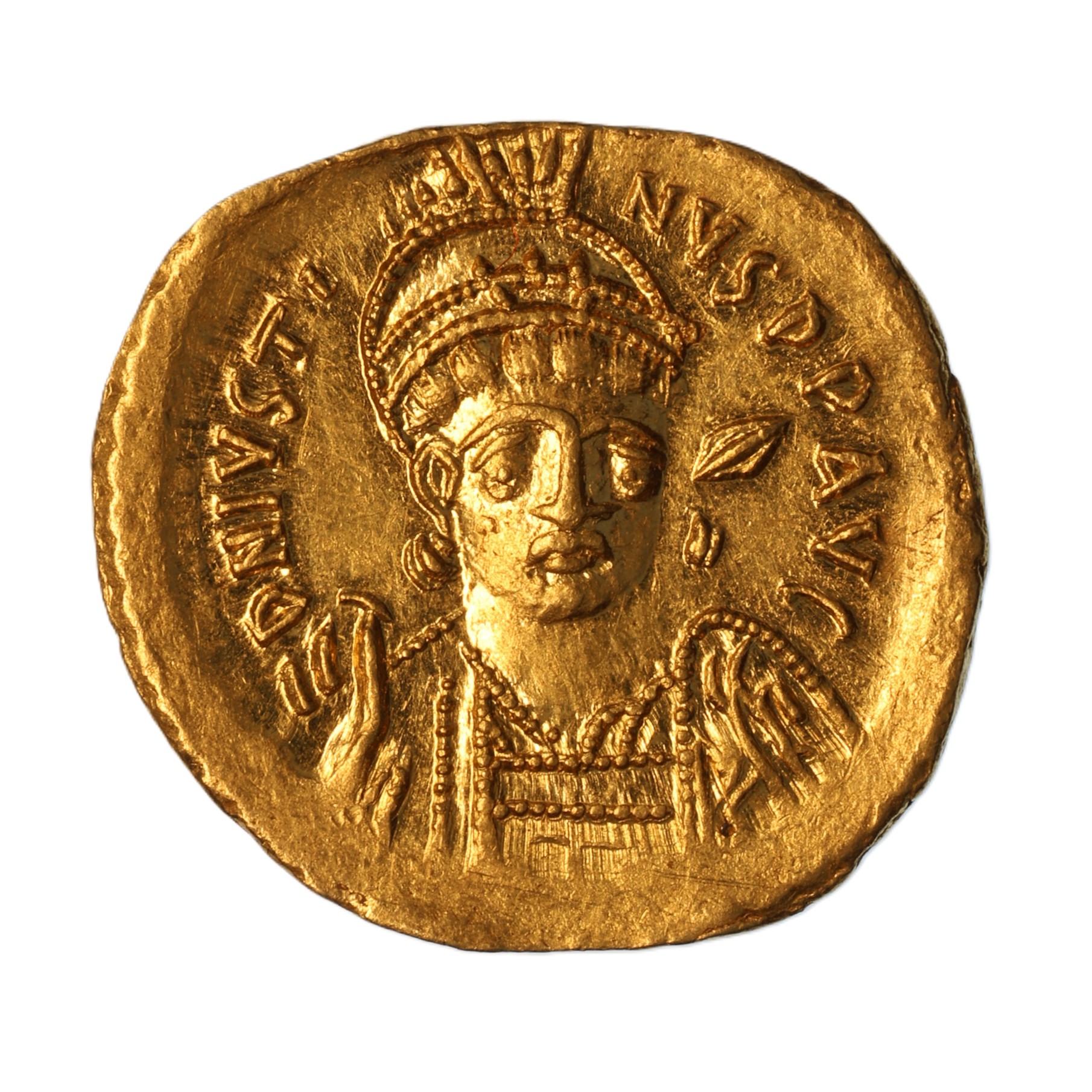 Byzantine Justin I AD 518-527 Gold Solidus Constantinople