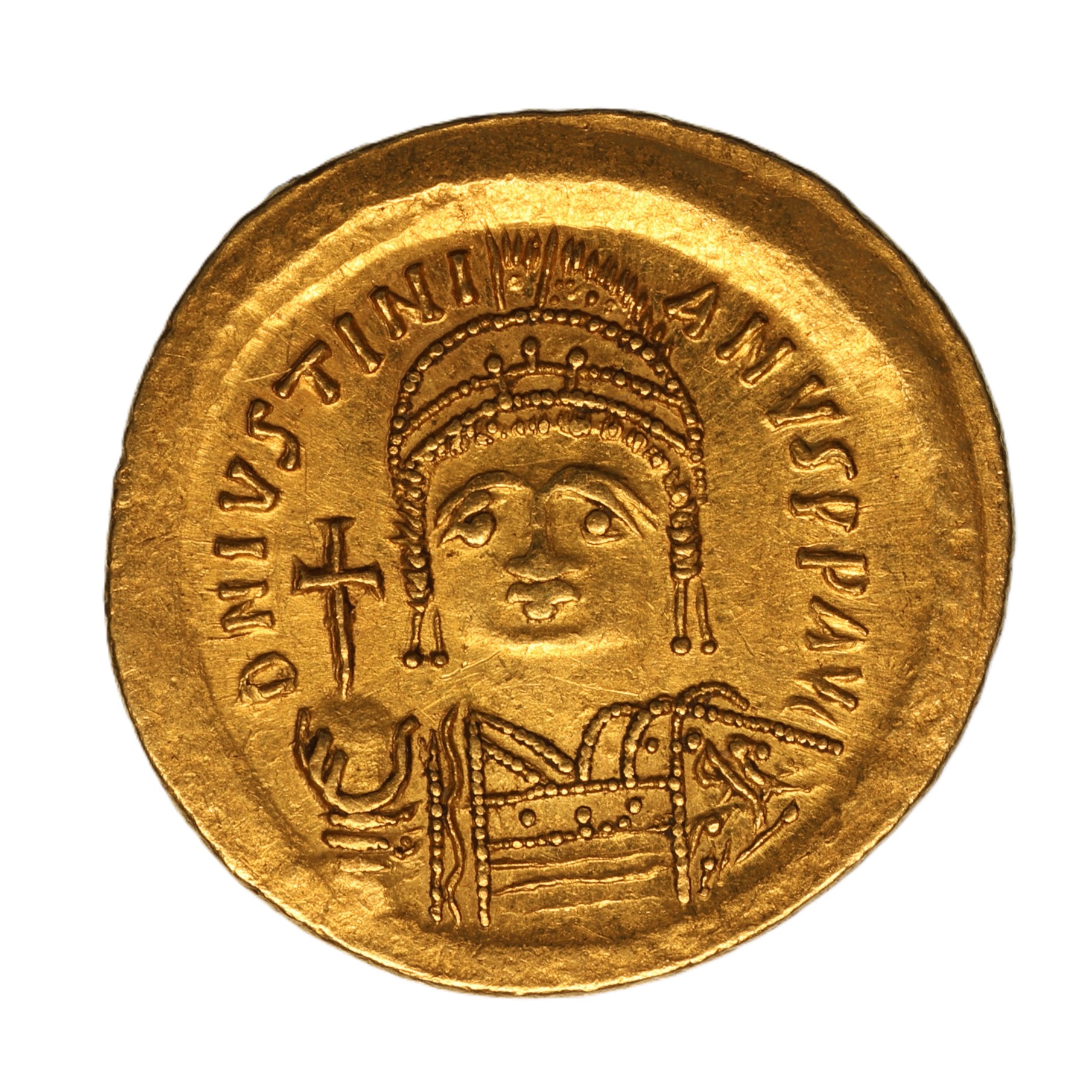 Byzantine Justinian I AD 527-565 Gold Solidus Constantinople