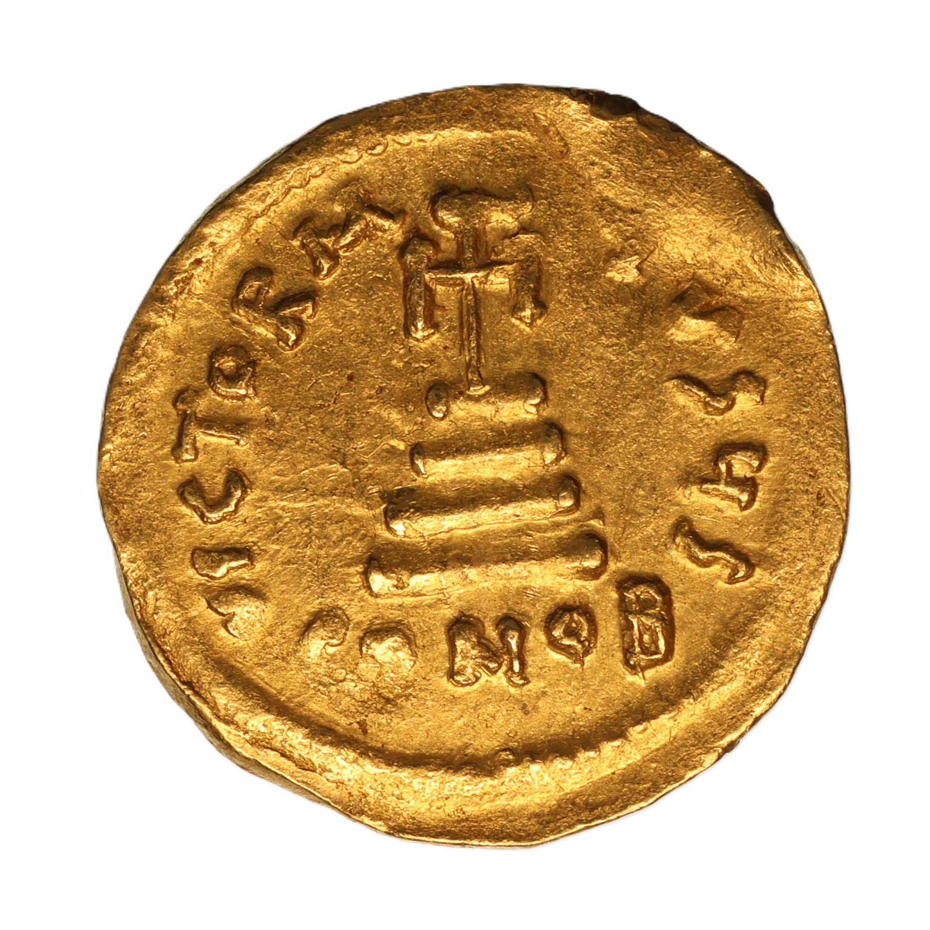 Byzantine Heraclius & Heraclius AD 610-641 Gold Solidus Constantinople - Image 2