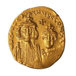 Byzantine Constans, Constantine IV AD 641-668 Gold Solidus Constantinople