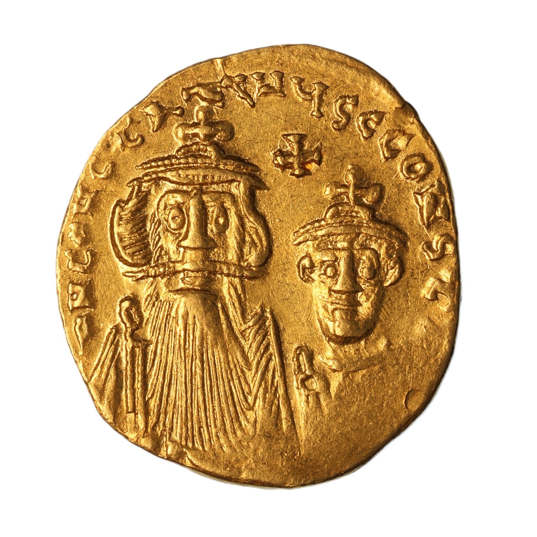 Byzantine Constans, Constantine IV AD 641-668 Gold Solidus Constantinople
