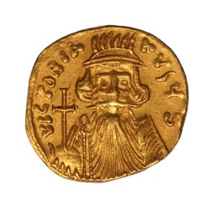 Byzantine Constans AD 641-668 Gold Solidus Constantinople