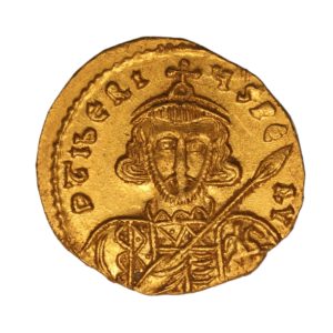 Byzantine Tiberius III AD 698-705 Gold Solidus Constantinople