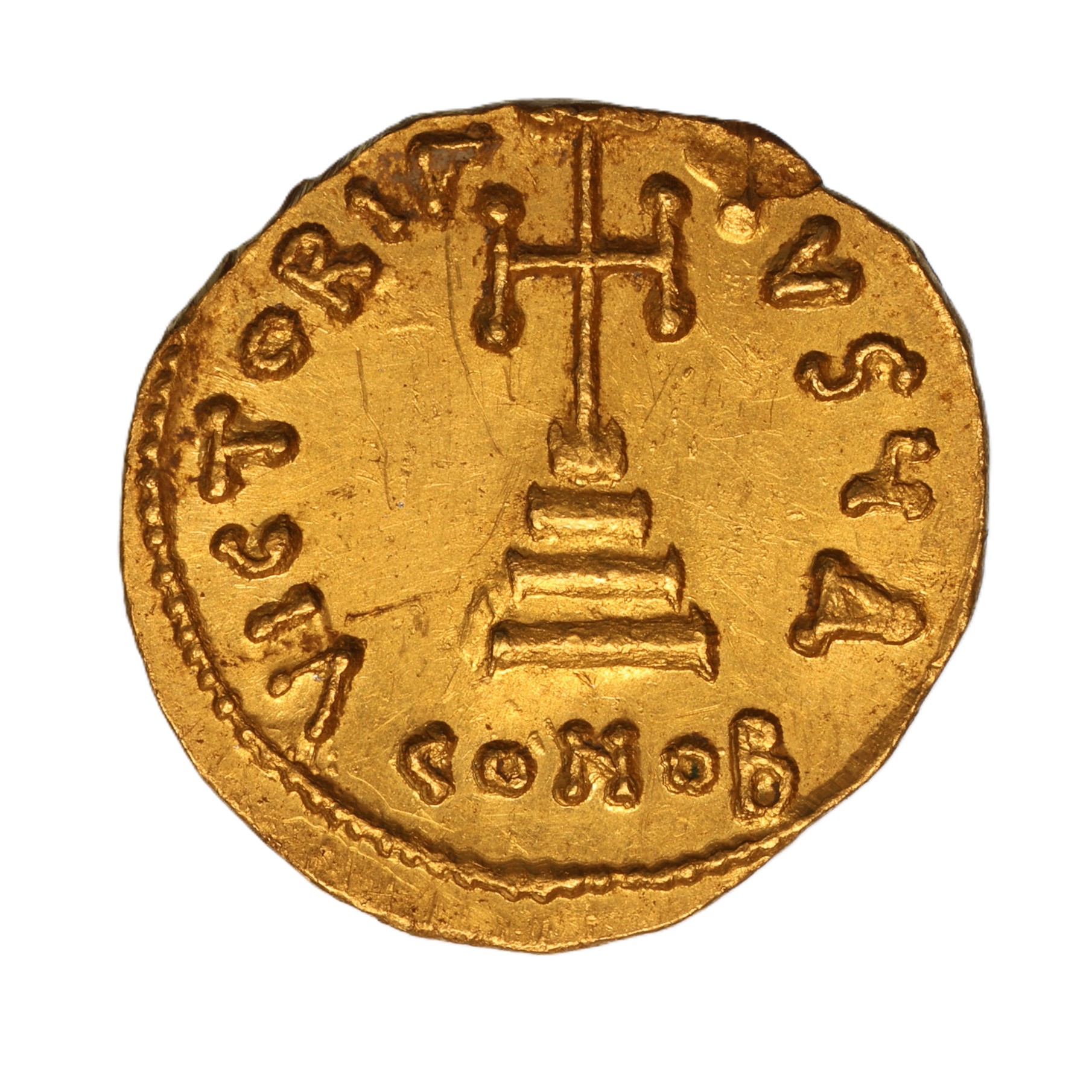 Byzantine Tiberius III AD 698-705 Gold Solidus Constantinople - Image 2