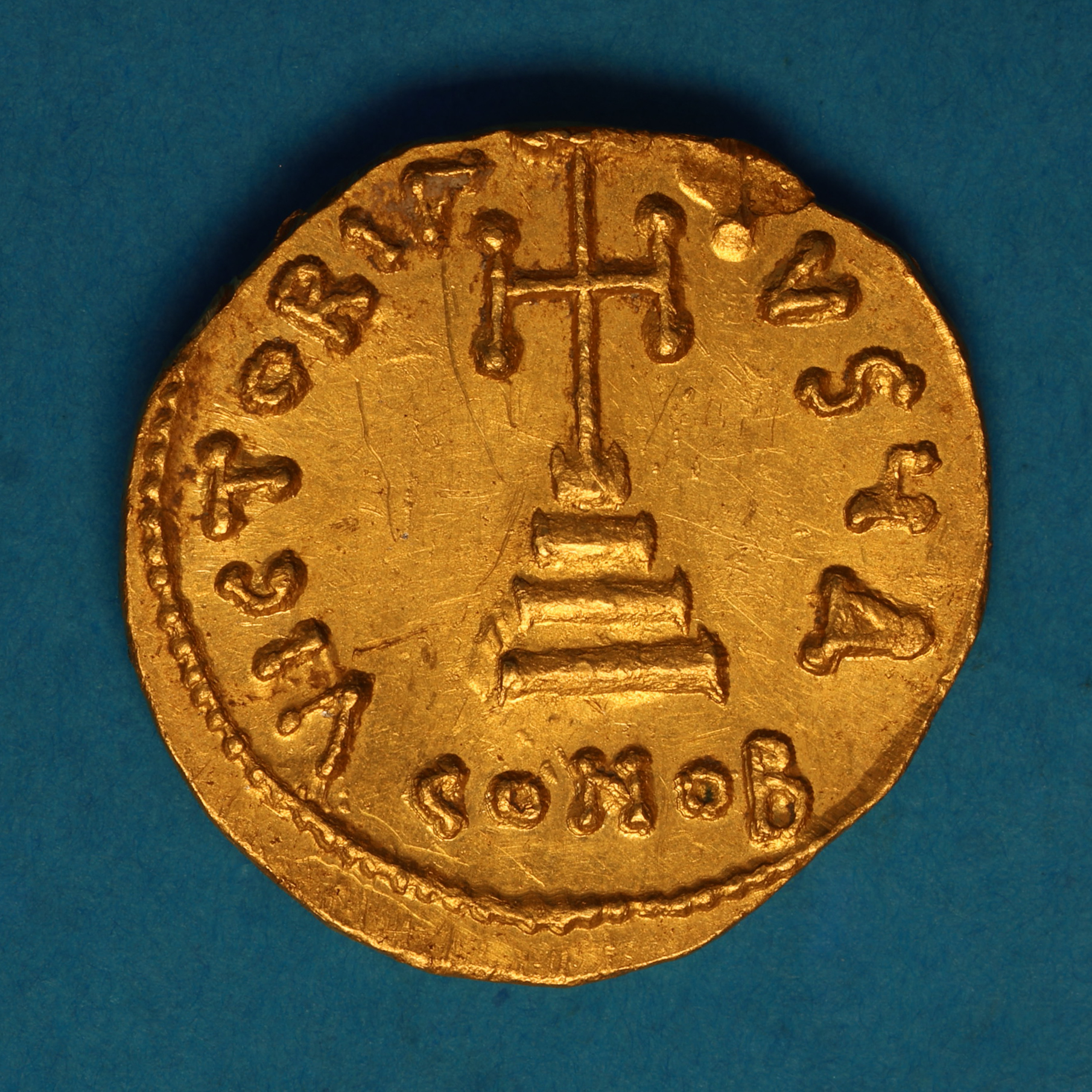 Byzantine Tiberius III AD 698-705 Gold Solidus Constantinople - Image 4