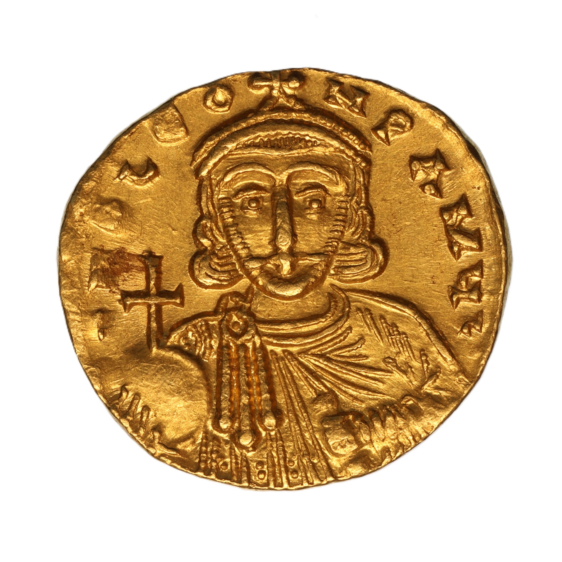 Byzantine Leo III & Constantine V AD 717-741 Gold Solidus Constantinople