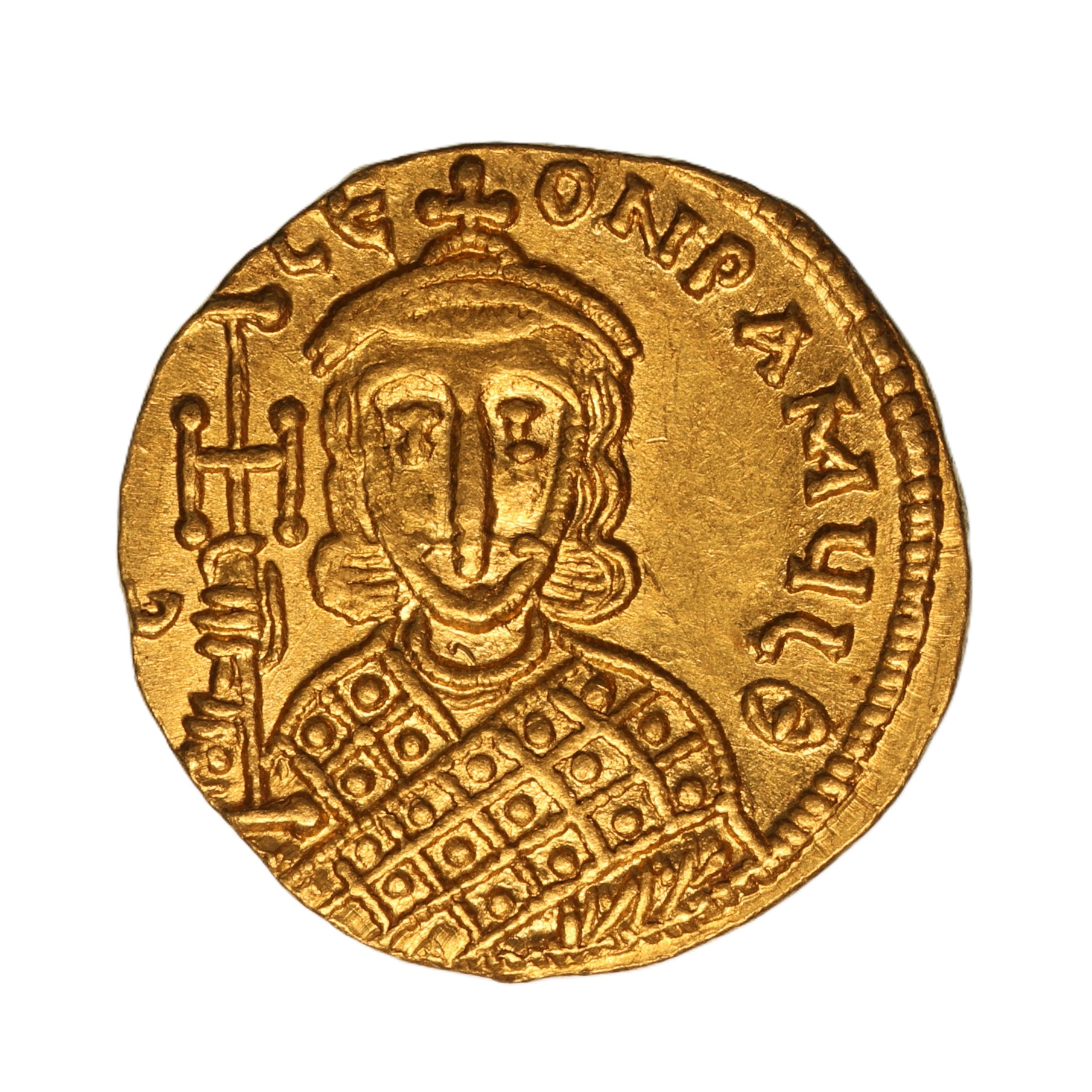 Byzantine Constantine V, Leo III & IV AD 741-775 Gold Solidus Constantinople - Image 2