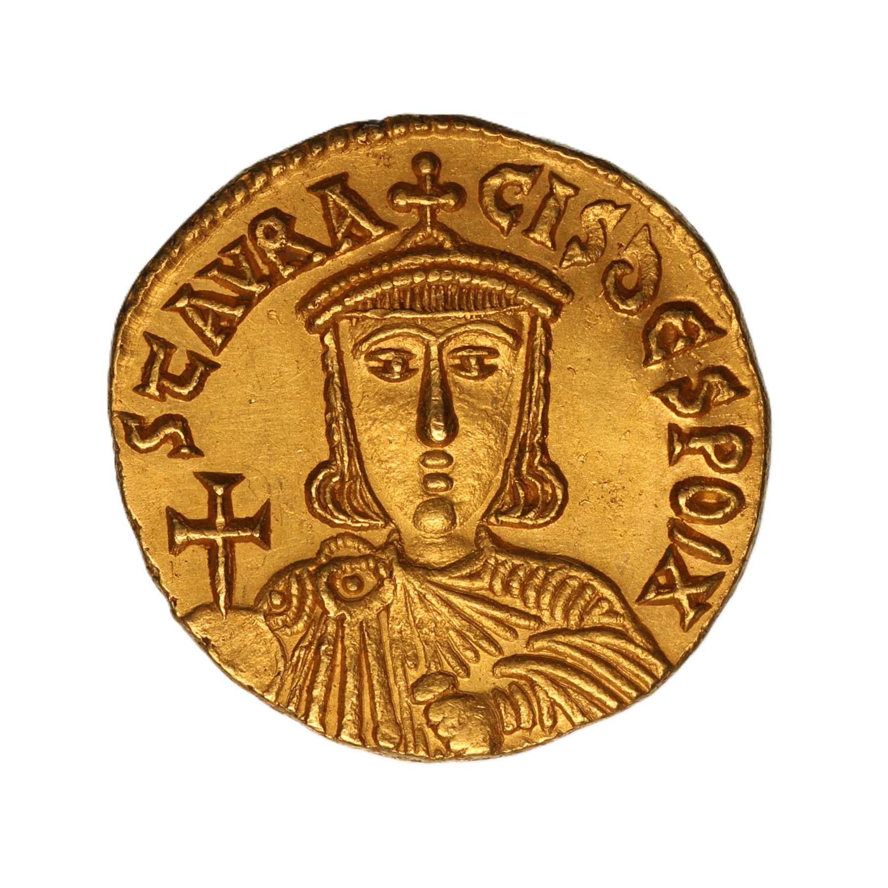 Byzantine Nicephorus I & Stauracius AD 802-811 Gold Solidus Constantinople - Image 2