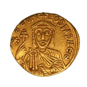 Byzantine Theophilus, Constantine & Michael II AD 829-842 Gold Solidus Constantinople