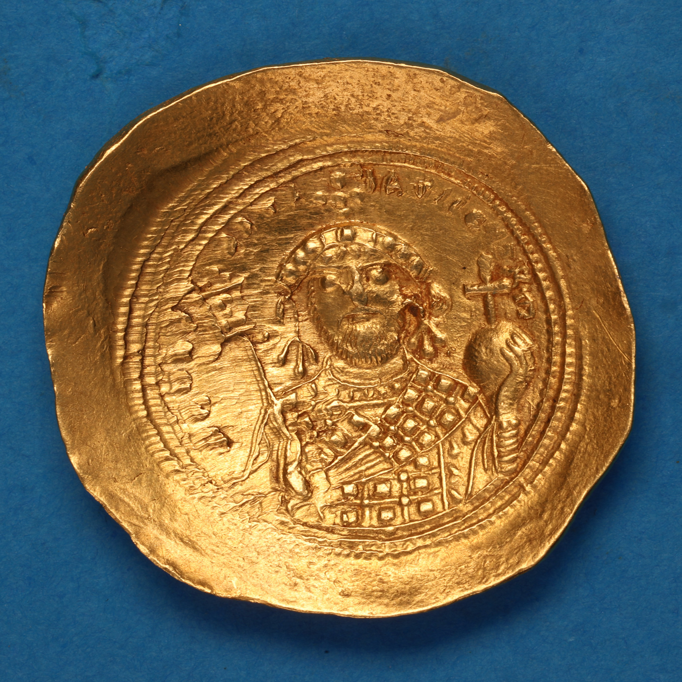 Byzantine Constantine IX AD 1042-1055 Gold Histamenon Constantinople - Image 4