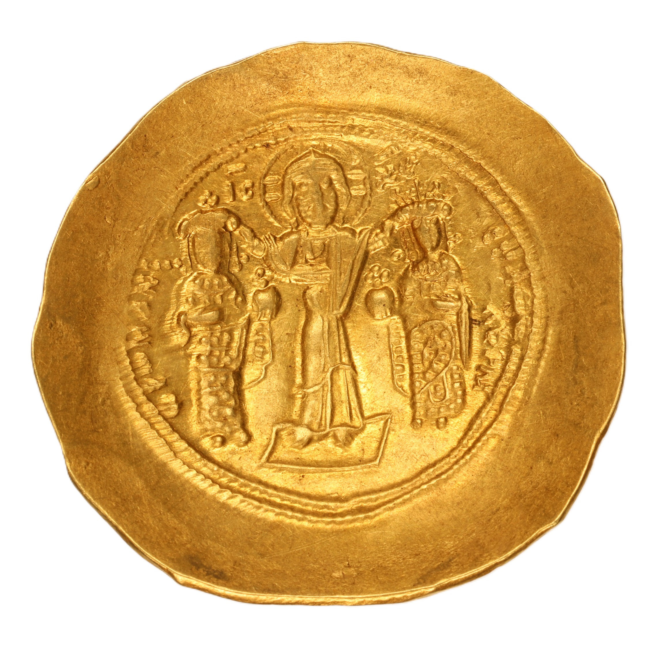 Byzantine Romanus IV & Eudocia AD 1068-1071 Gold Histamenon Nomisma Constantinople - Image 2