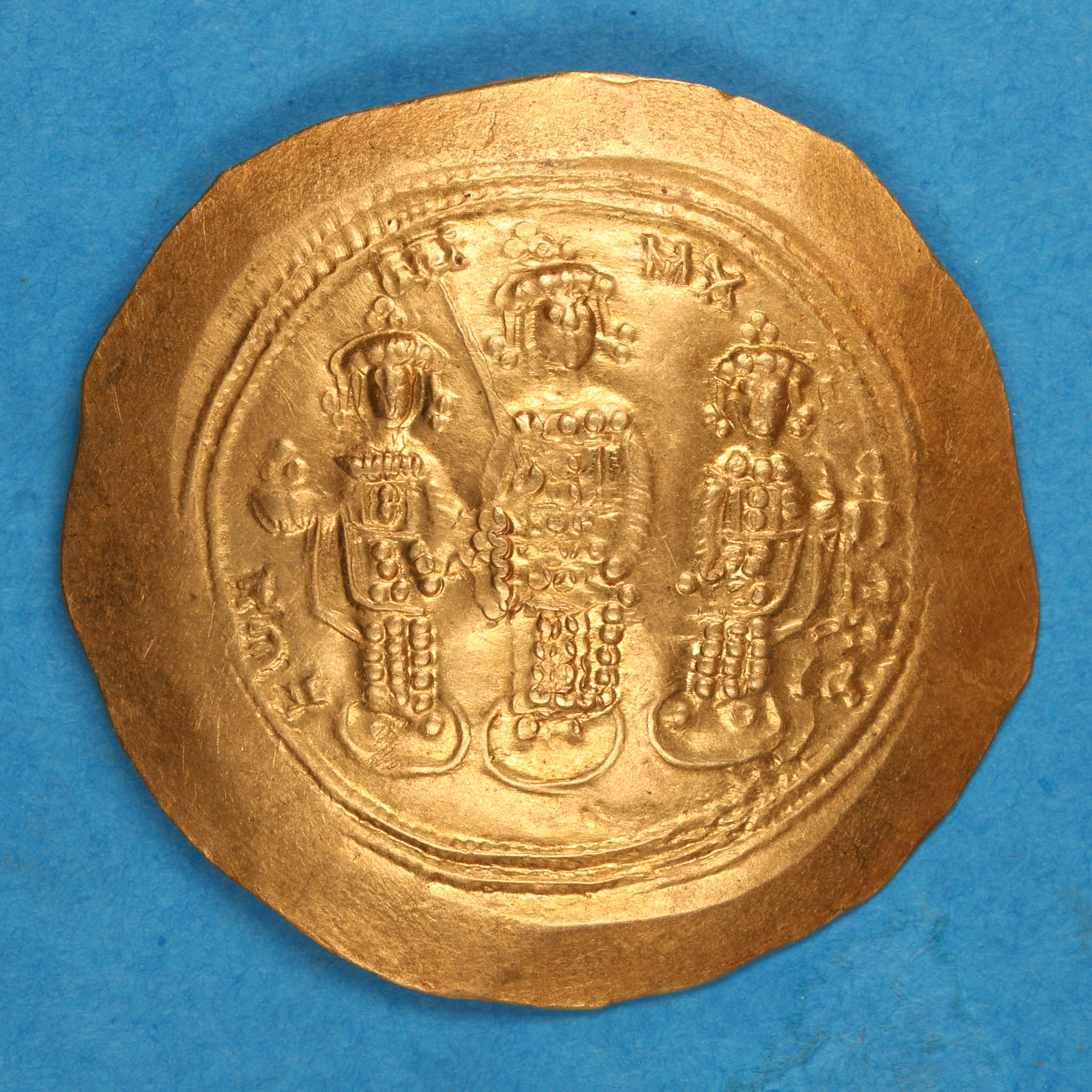 Byzantine Romanus IV & Eudocia AD 1068-1071 Gold Histamenon Nomisma Constantinople - Image 3