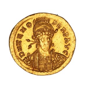 Zeno AD 476-491 Gold Solidus Constantinople
