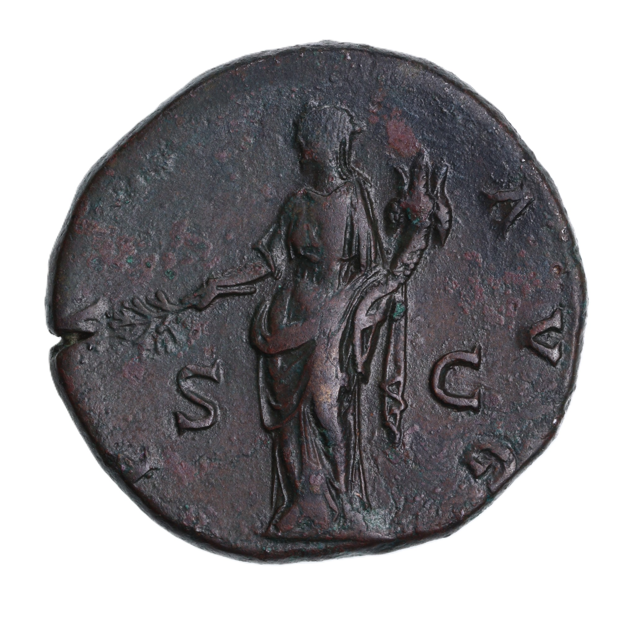 Hadrian AD 117-138 Bronze Sestertius Rome - Image 2