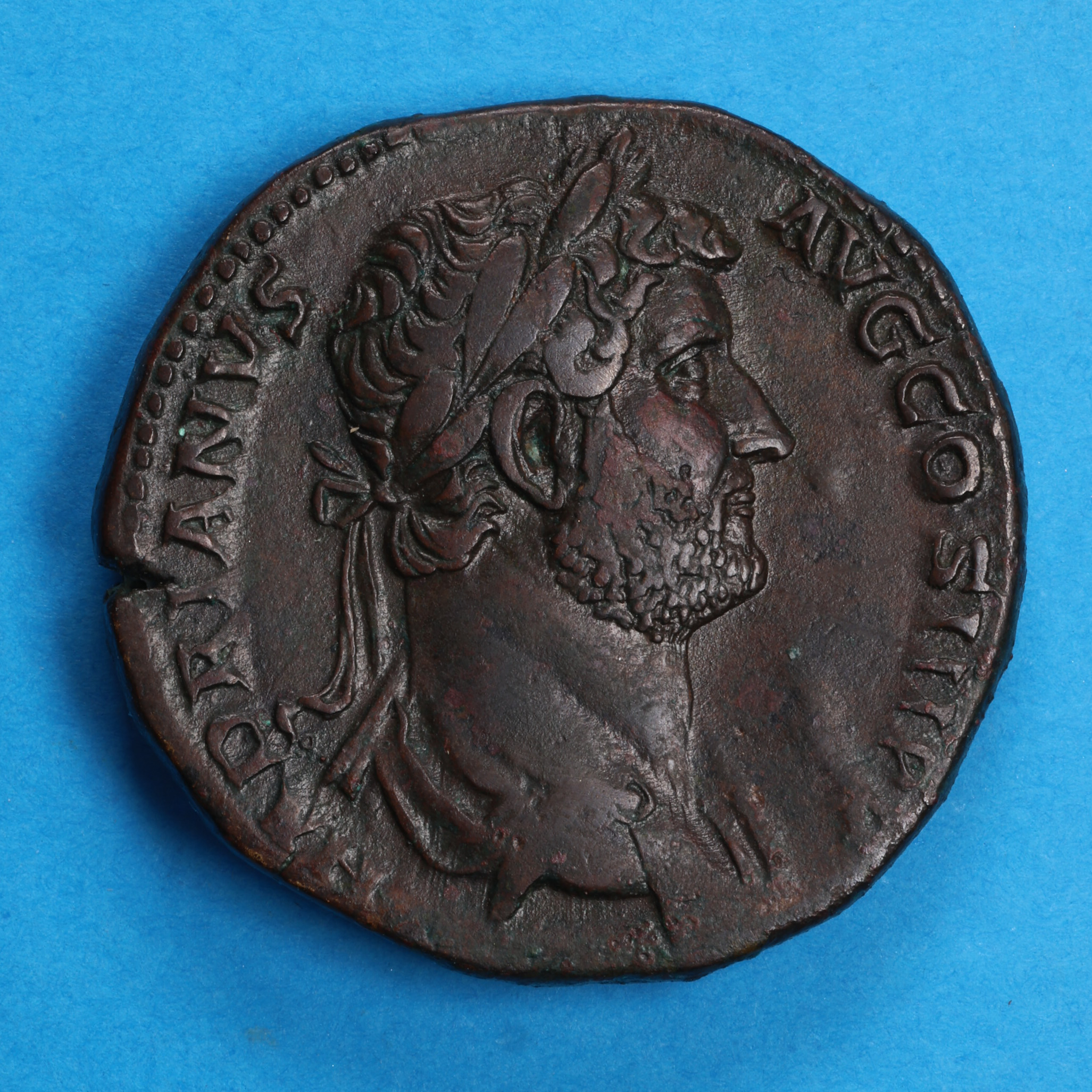 Hadrian AD 117-138 Bronze Sestertius Rome - Image 3
