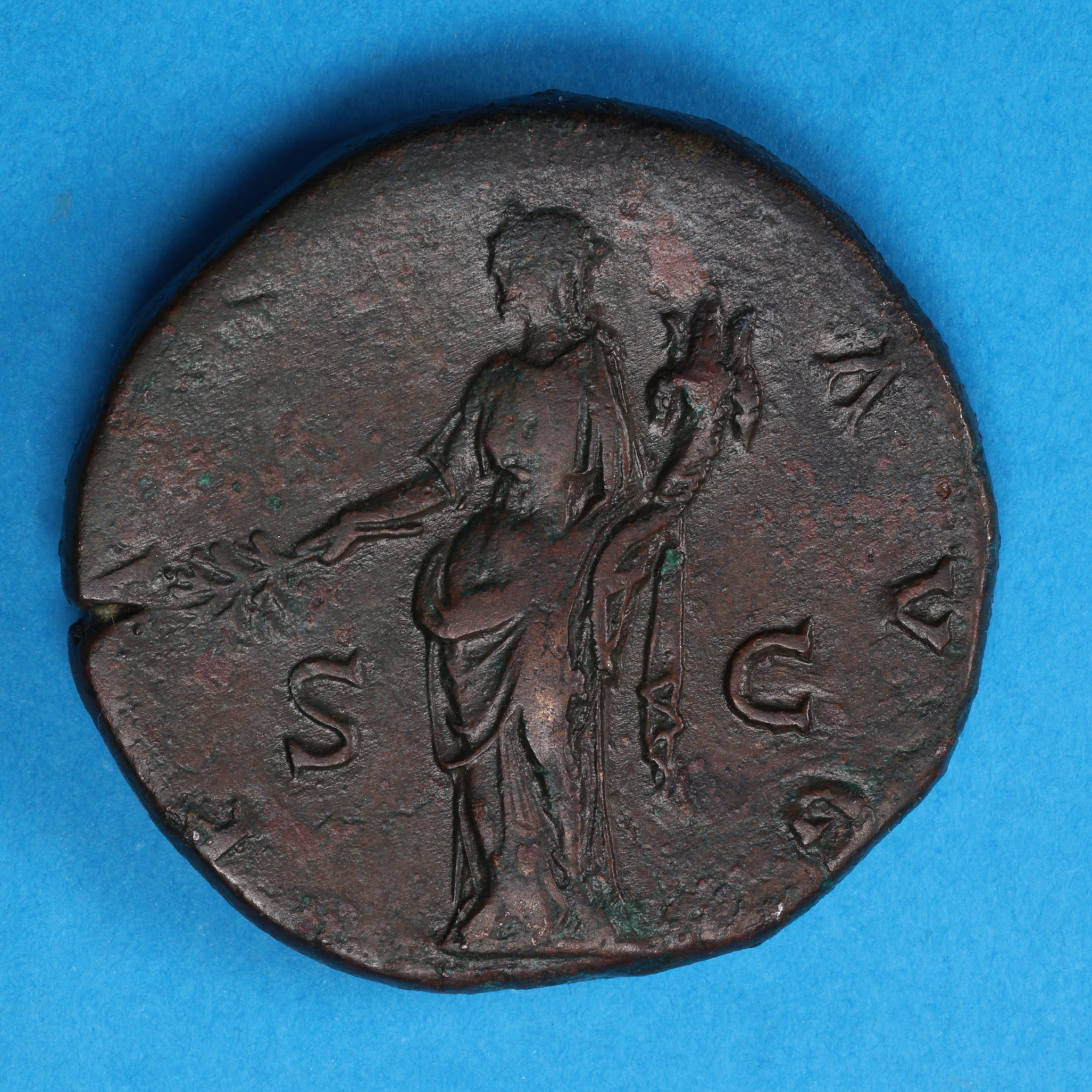 Hadrian AD 117-138 Bronze Sestertius Rome - Image 4