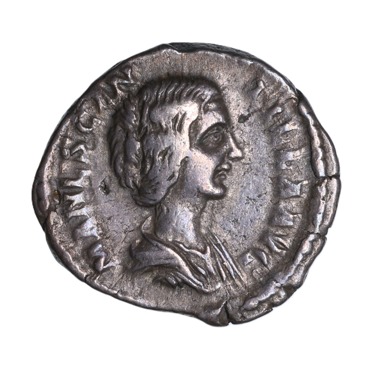 Manlia Scantilla Wife of Didius Julianus AD 193 Silver Denarius Rome *Rare*