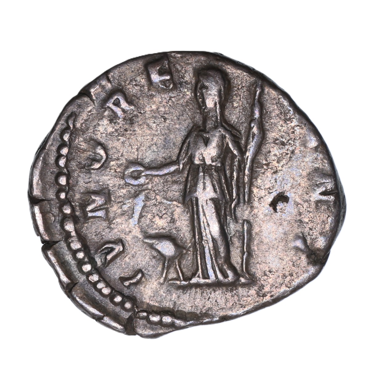 Manlia Scantilla Wife of Didius Julianus AD 193 Silver Denarius Rome *Rare* - Image 2