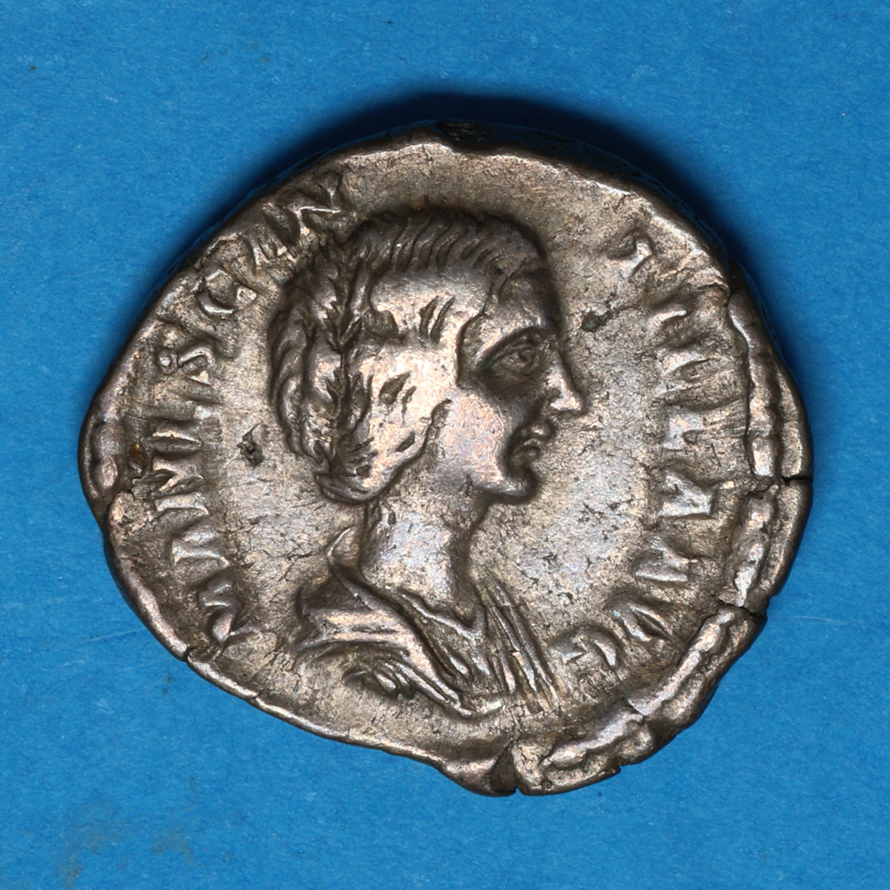 Manlia Scantilla Wife of Didius Julianus AD 193 Silver Denarius Rome *Rare* - Image 3