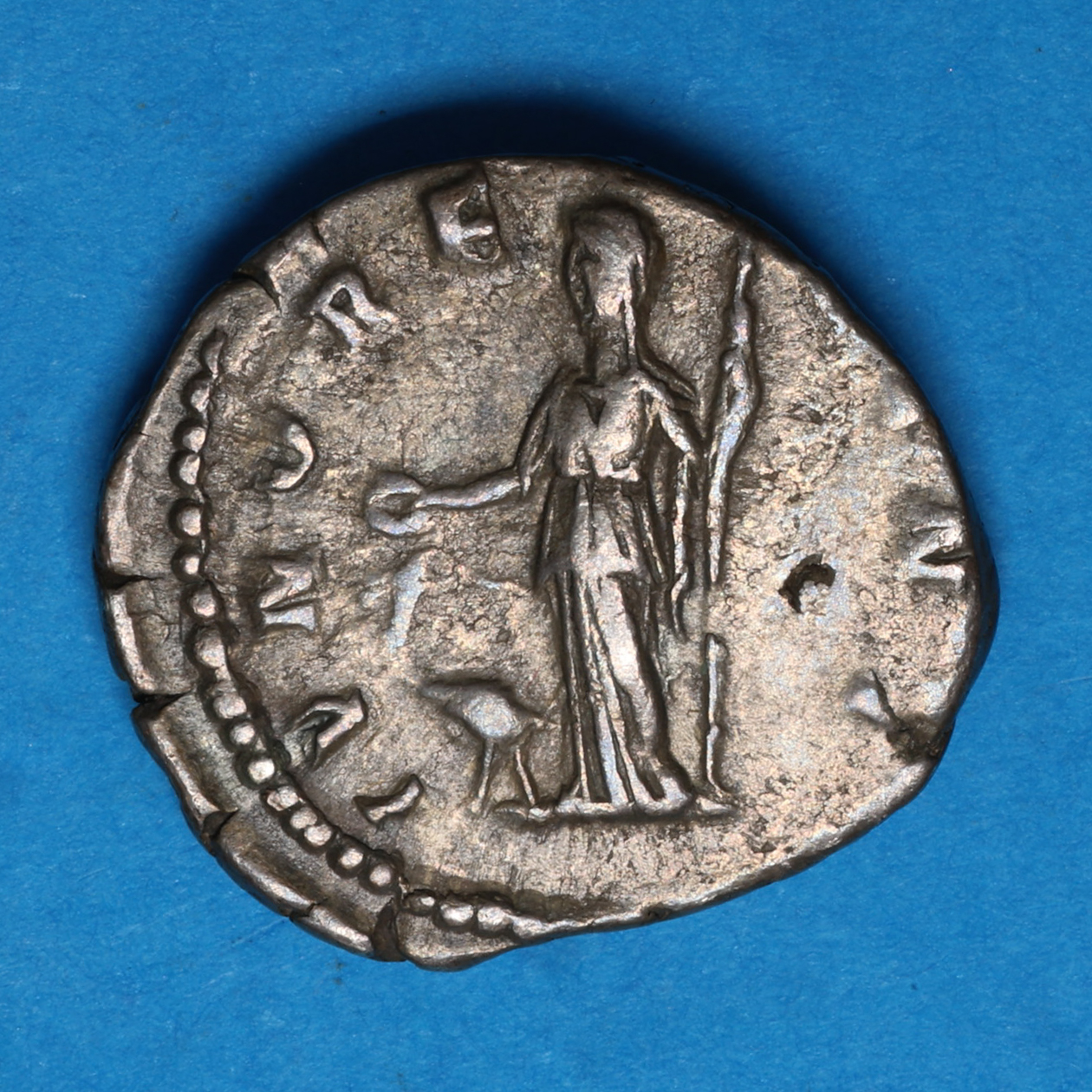 Manlia Scantilla Wife of Didius Julianus AD 193 Silver Denarius Rome *Rare* - Image 4