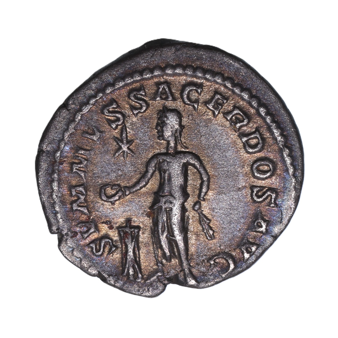 Elagabalus AD 218-222 Silver Denarius Rome - Image 2