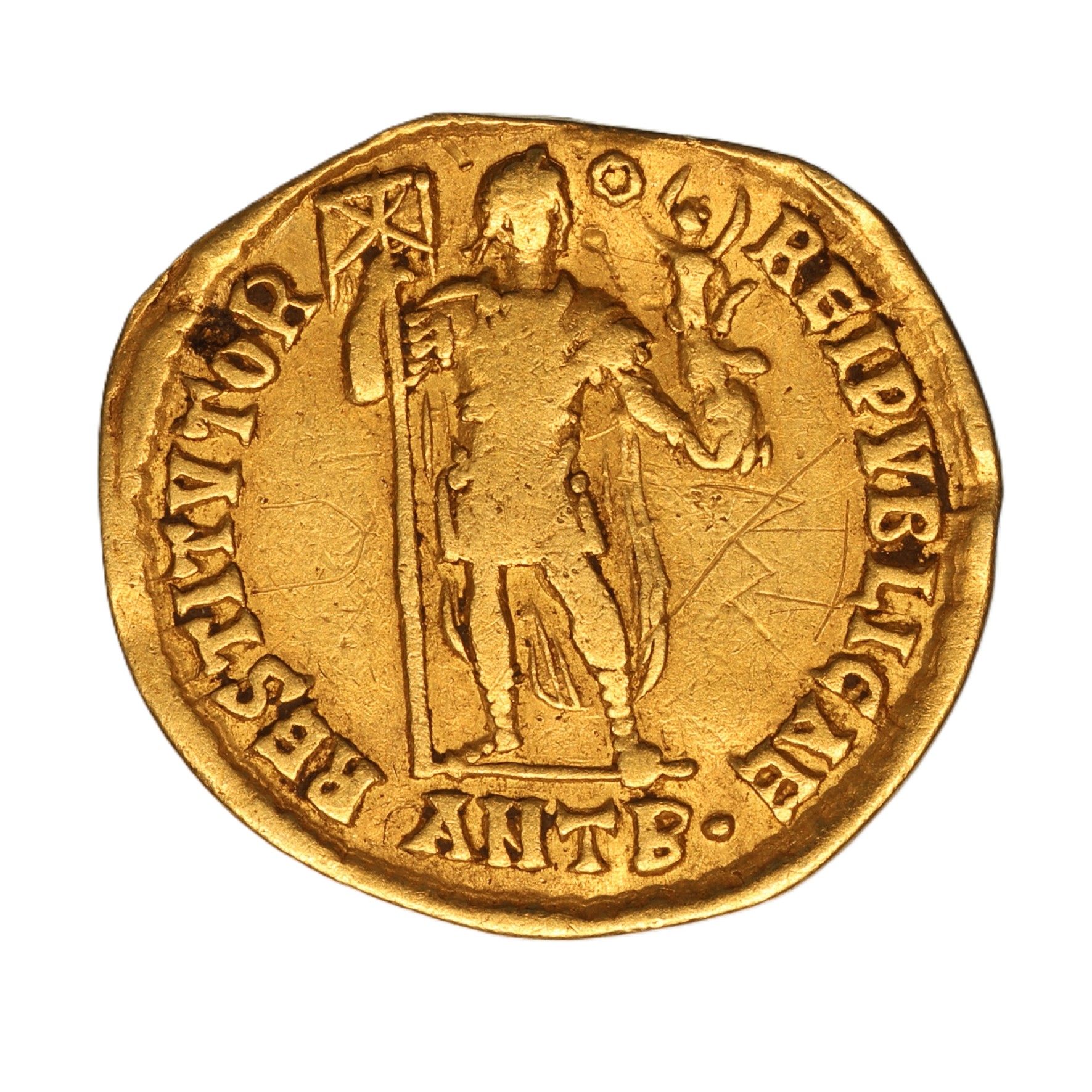 Valens AD 364-378 Gold Solidus Antioch - Image 2