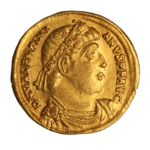 Valentinian AD 364-375 Gold Solidus Nicomedia