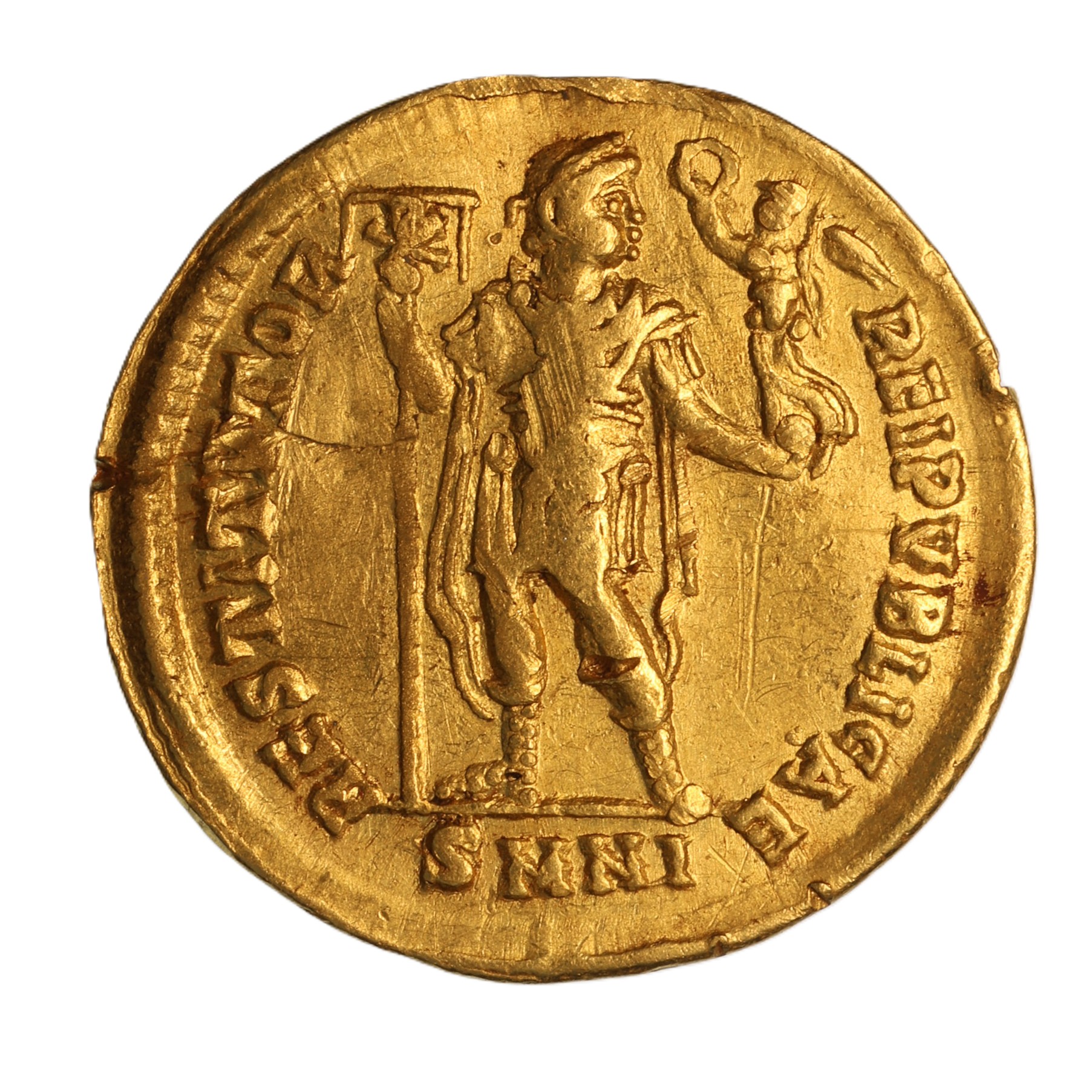 Valentinian AD 364-375 Gold Solidus Nicomedia - Image 2