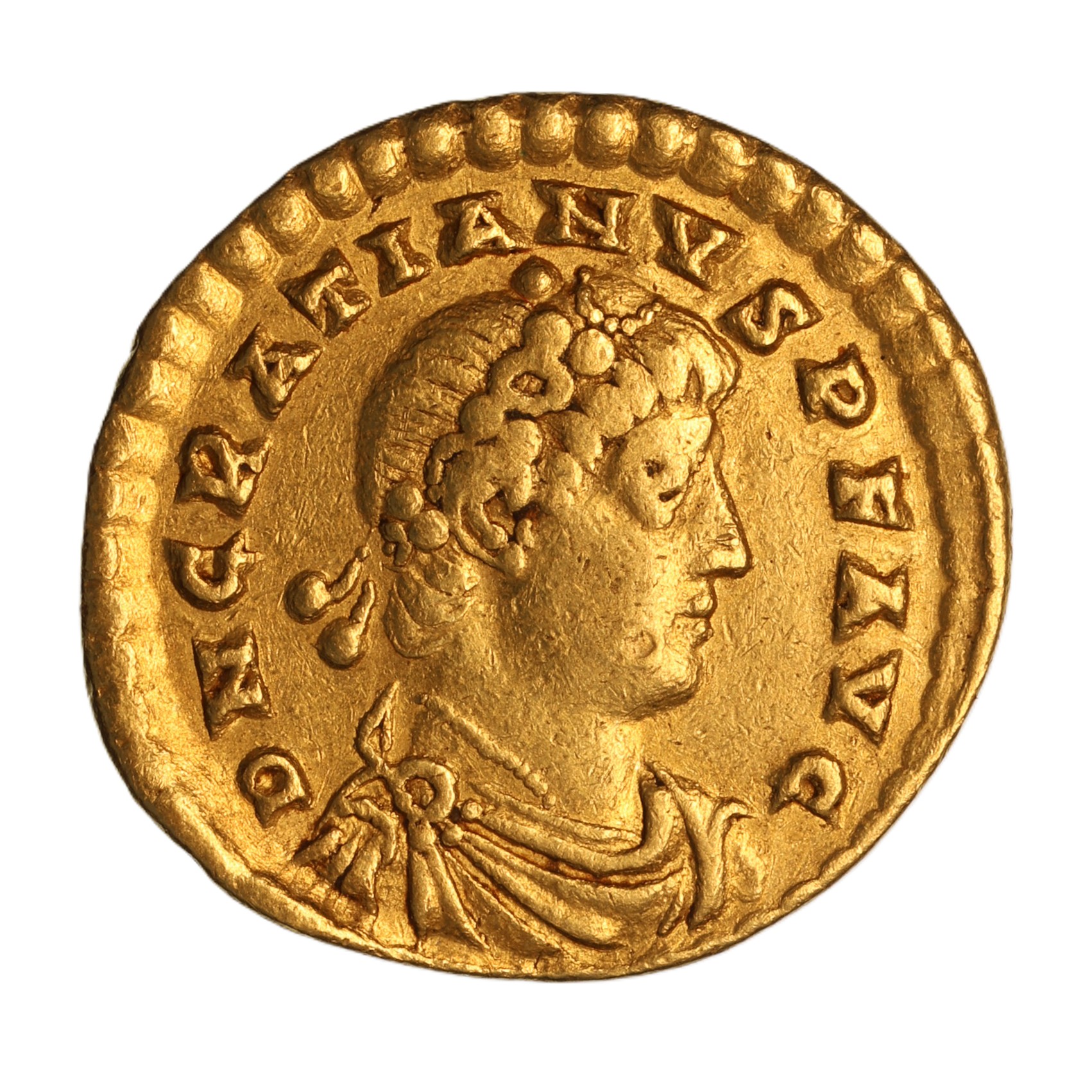 Gratian AD 367-383 Gold Solidus Trier